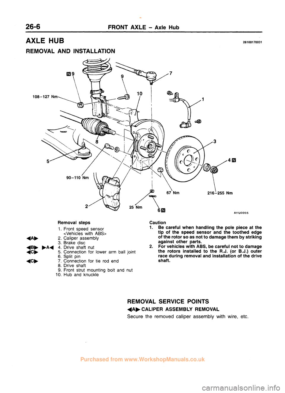 MITSUBISHI CARISMA 1995 Workshop Manual
www.WorkshopManuals.co.uk
Purchased from www.WorkshopManuals.co.uk MITSUBISHI CARISMA 1995 Workshop Manual
www.WorkshopManuals.co.uk
Purchased from www.WorkshopManuals.co.uk