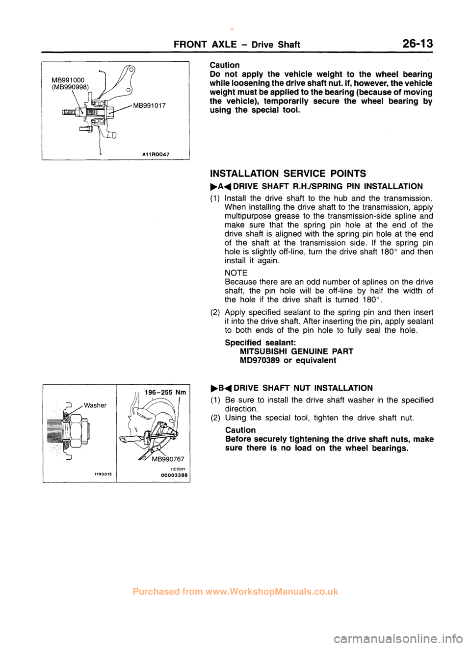MITSUBISHI CARISMA 1995 Workshop Manual
www.WorkshopManuals.co.uk
Purchased from www.WorkshopManuals.co.uk MITSUBISHI CARISMA 1995 Workshop Manual
www.WorkshopManuals.co.uk
Purchased from www.WorkshopManuals.co.uk