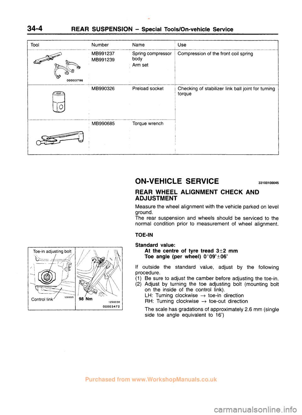 MITSUBISHI CARISMA 1995 Workshop Manual
www.WorkshopManuals.co.uk
Purchased from www.WorkshopManuals.co.uk MITSUBISHI CARISMA 1995 Workshop Manual
www.WorkshopManuals.co.uk
Purchased from www.WorkshopManuals.co.uk