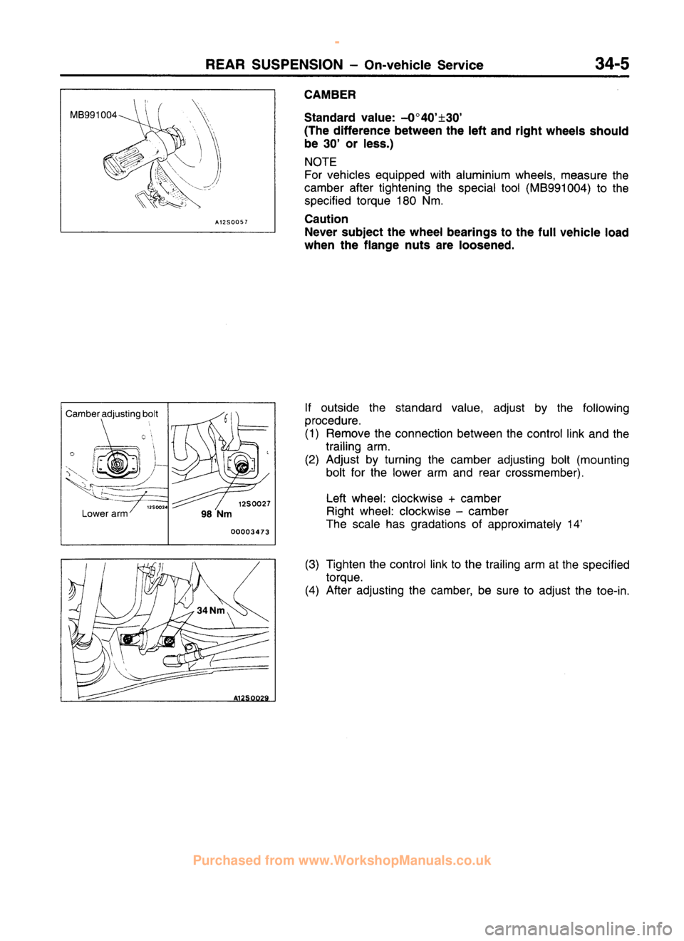 MITSUBISHI CARISMA 1995 Workshop Manual
www.WorkshopManuals.co.uk
Purchased from www.WorkshopManuals.co.uk MITSUBISHI CARISMA 1995 Workshop Manual
www.WorkshopManuals.co.uk
Purchased from www.WorkshopManuals.co.uk