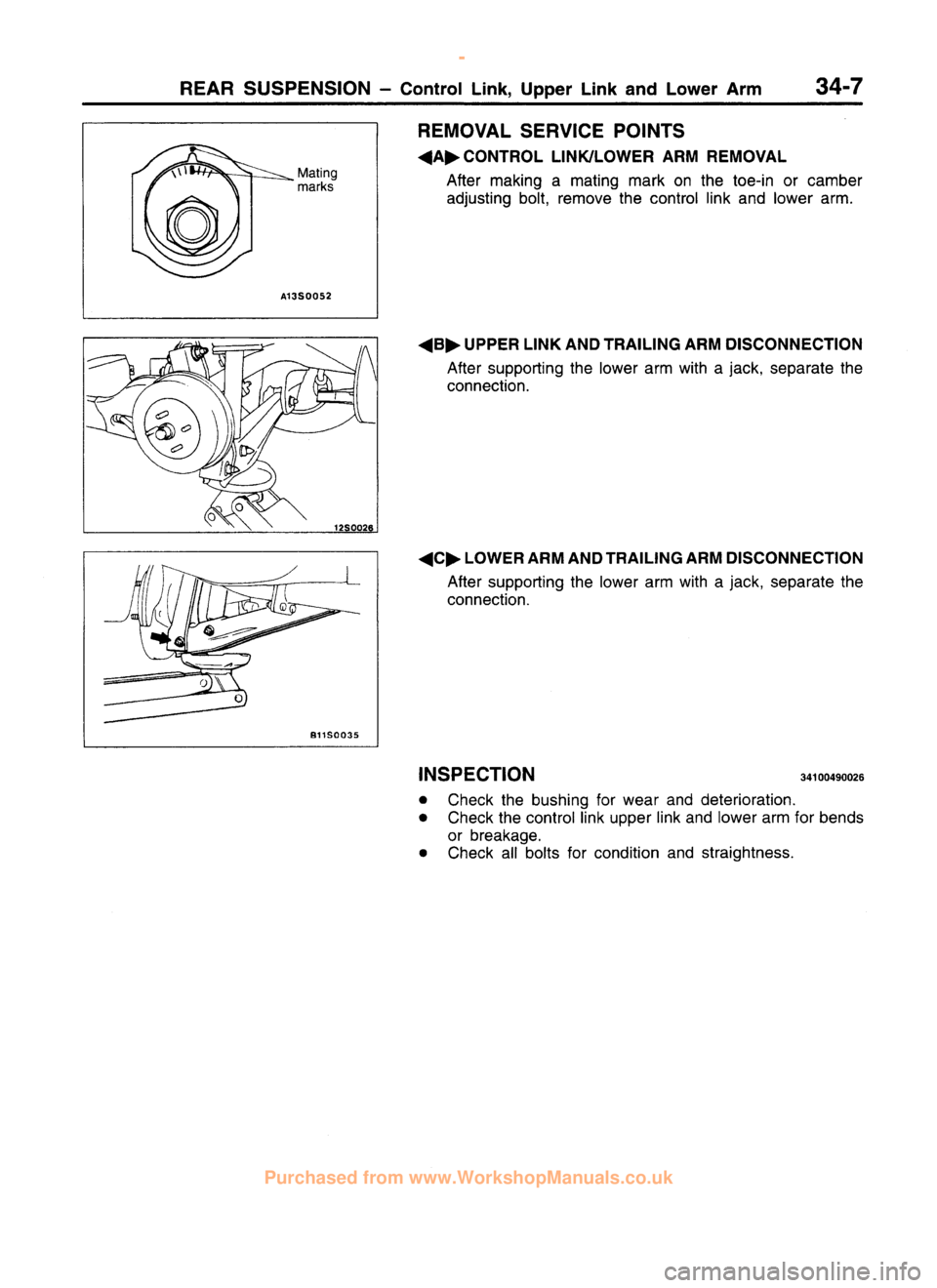 MITSUBISHI CARISMA 1995 Workshop Manual
www.WorkshopManuals.co.uk
Purchased from www.WorkshopManuals.co.uk MITSUBISHI CARISMA 1995 Workshop Manual
www.WorkshopManuals.co.uk
Purchased from www.WorkshopManuals.co.uk
