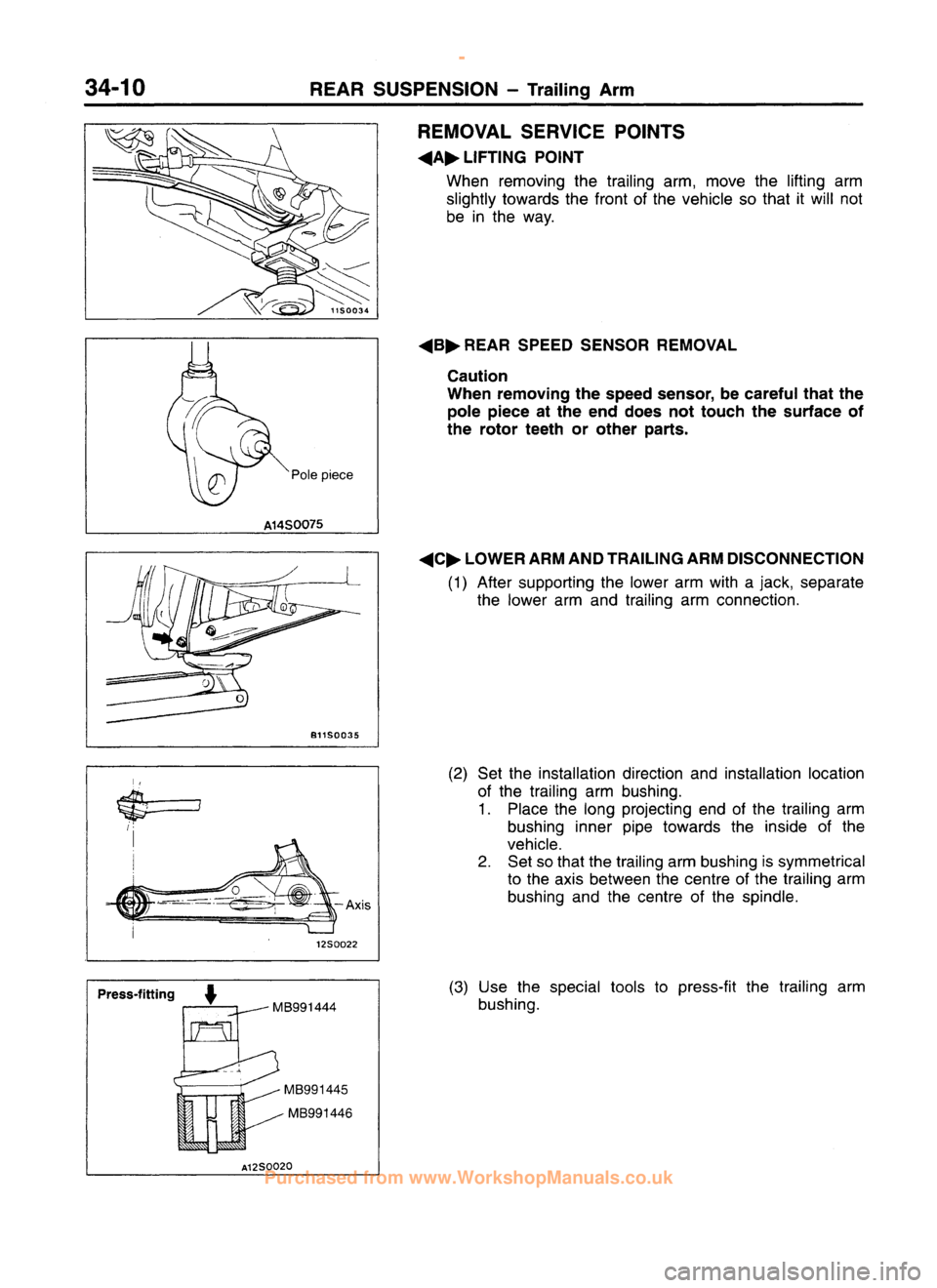 MITSUBISHI CARISMA 1995 Workshop Manual
www.WorkshopManuals.co.uk
Purchased from www.WorkshopManuals.co.uk MITSUBISHI CARISMA 1995 Workshop Manual
www.WorkshopManuals.co.uk
Purchased from www.WorkshopManuals.co.uk