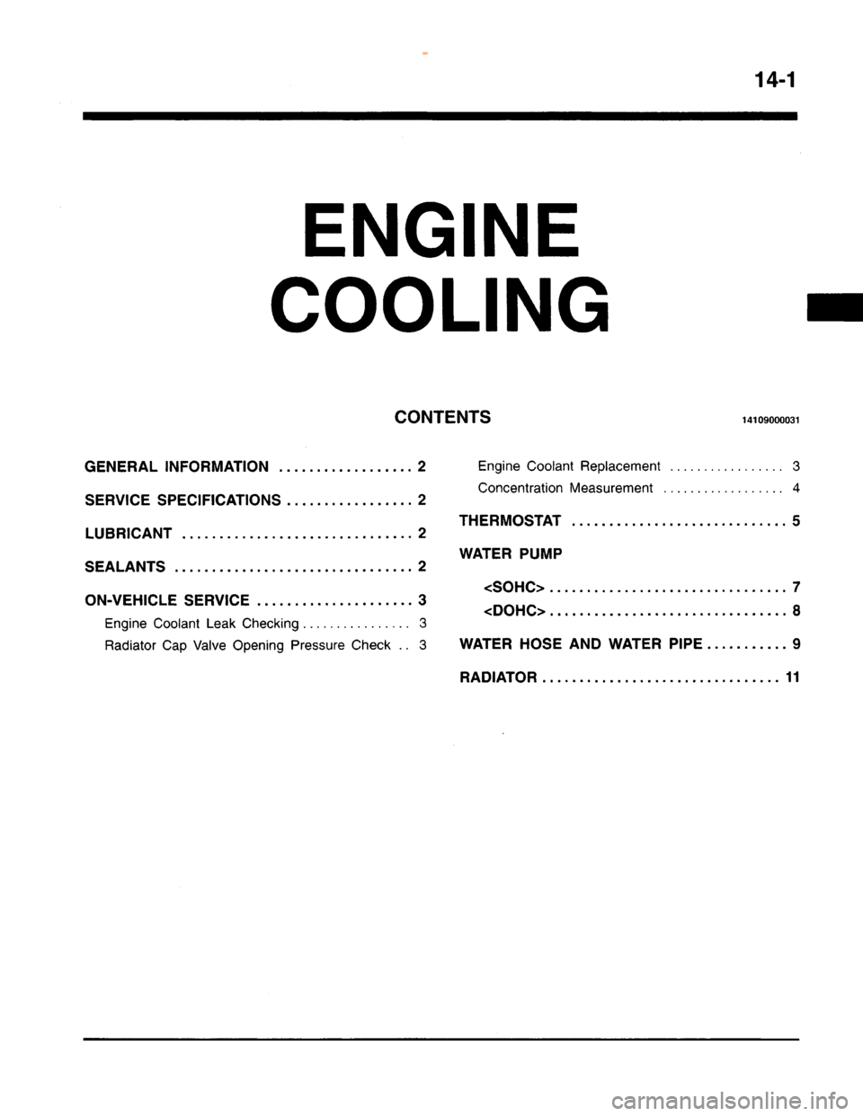 MITSUBISHI CARISMA 1995 Service Manual
www.WorkshopManuals.co.uk
Purchased from www.WorkshopManuals.co.uk MITSUBISHI CARISMA 1995 Service Manual
www.WorkshopManuals.co.uk
Purchased from www.WorkshopManuals.co.uk