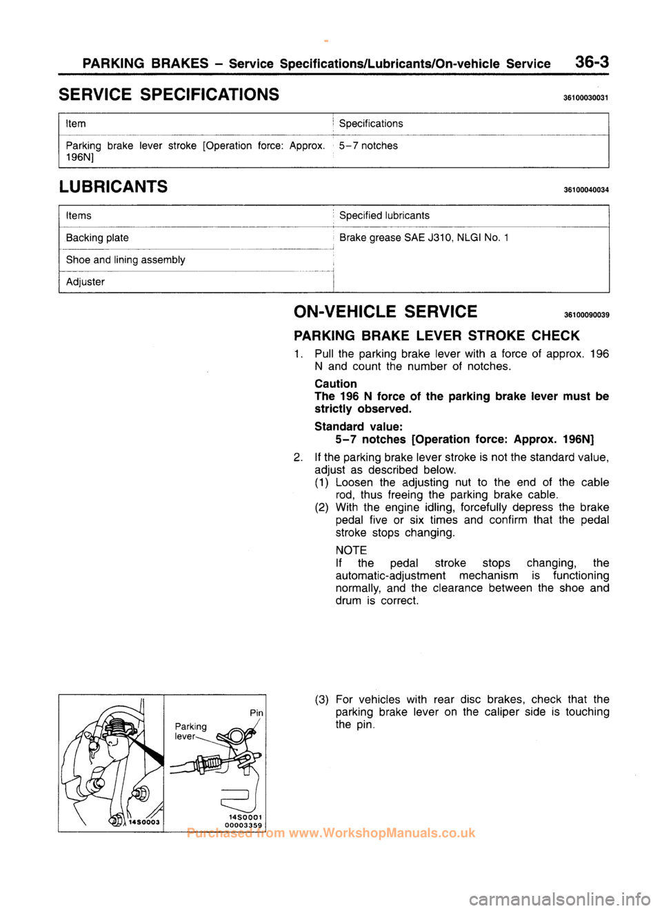 MITSUBISHI CARISMA 1995 Workshop Manual
www.WorkshopManuals.co.uk
Purchased from www.WorkshopManuals.co.uk MITSUBISHI CARISMA 1995 Workshop Manual
www.WorkshopManuals.co.uk
Purchased from www.WorkshopManuals.co.uk