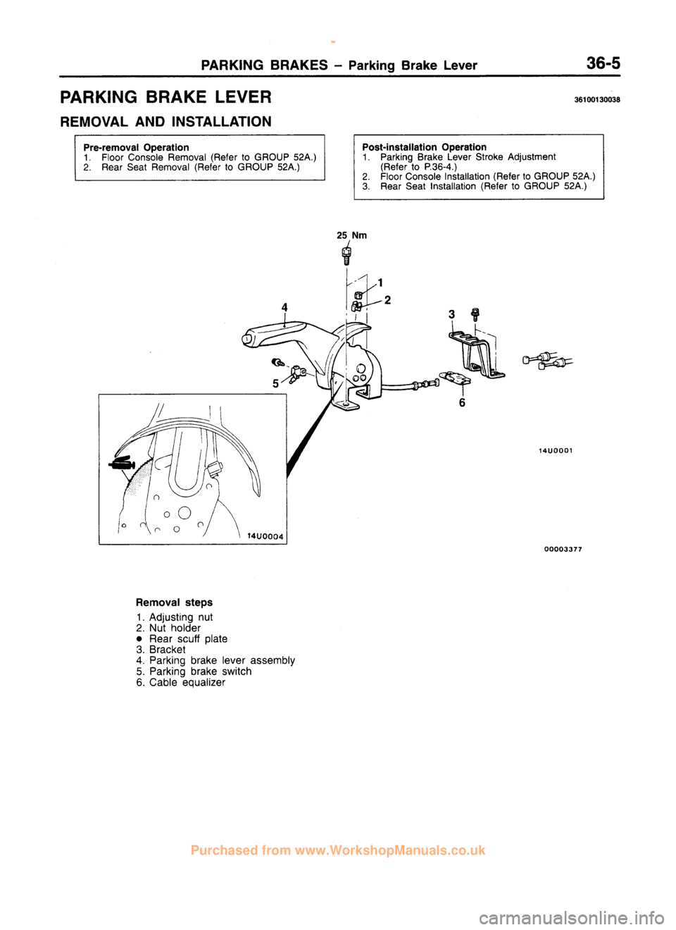 MITSUBISHI CARISMA 1995 Workshop Manual
www.WorkshopManuals.co.uk
Purchased from www.WorkshopManuals.co.uk MITSUBISHI CARISMA 1995 Workshop Manual
www.WorkshopManuals.co.uk
Purchased from www.WorkshopManuals.co.uk