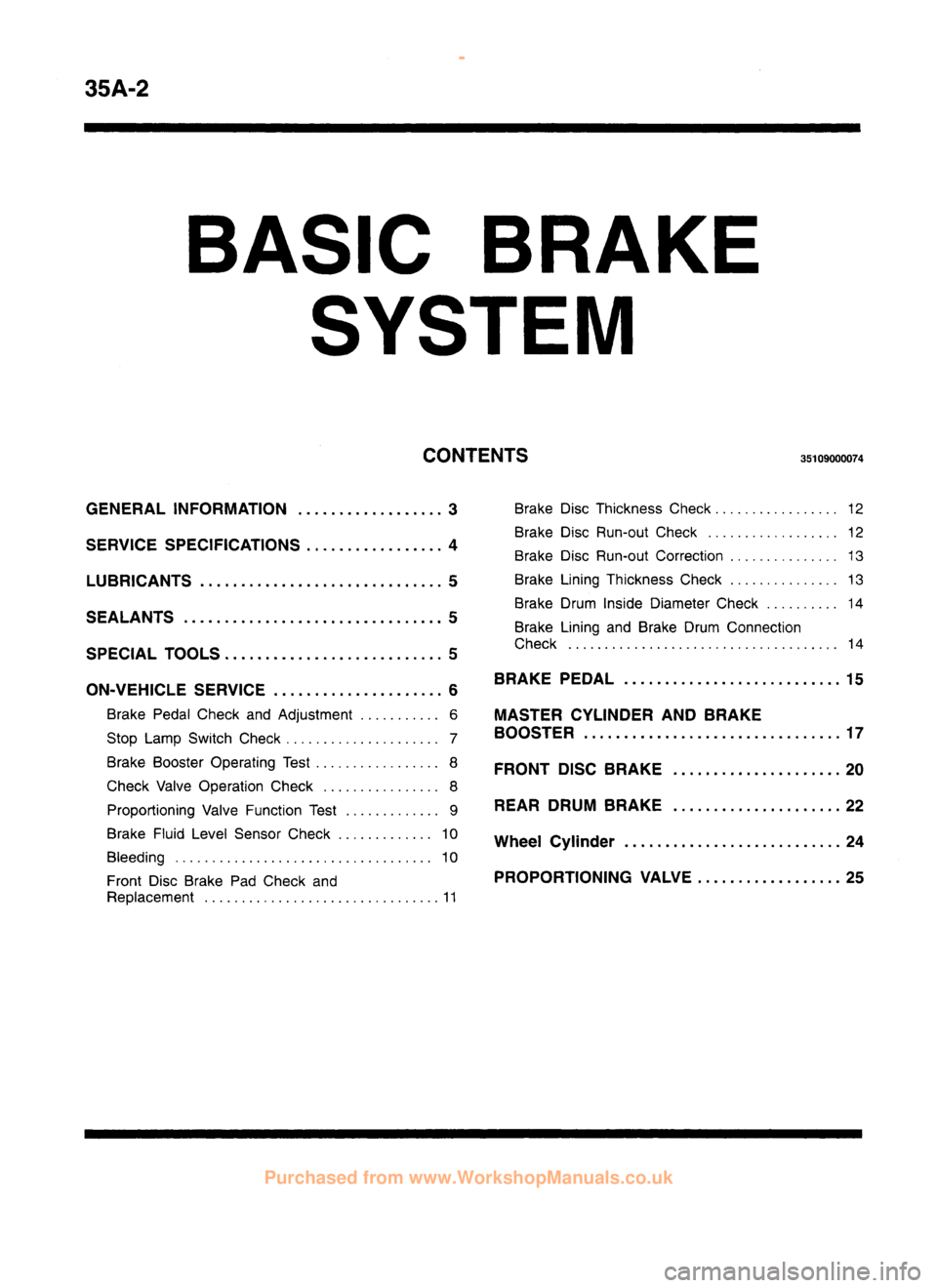 MITSUBISHI CARISMA 1995 Workshop Manual
www.WorkshopManuals.co.uk
Purchased from www.WorkshopManuals.co.uk MITSUBISHI CARISMA 1995 Workshop Manual
www.WorkshopManuals.co.uk
Purchased from www.WorkshopManuals.co.uk