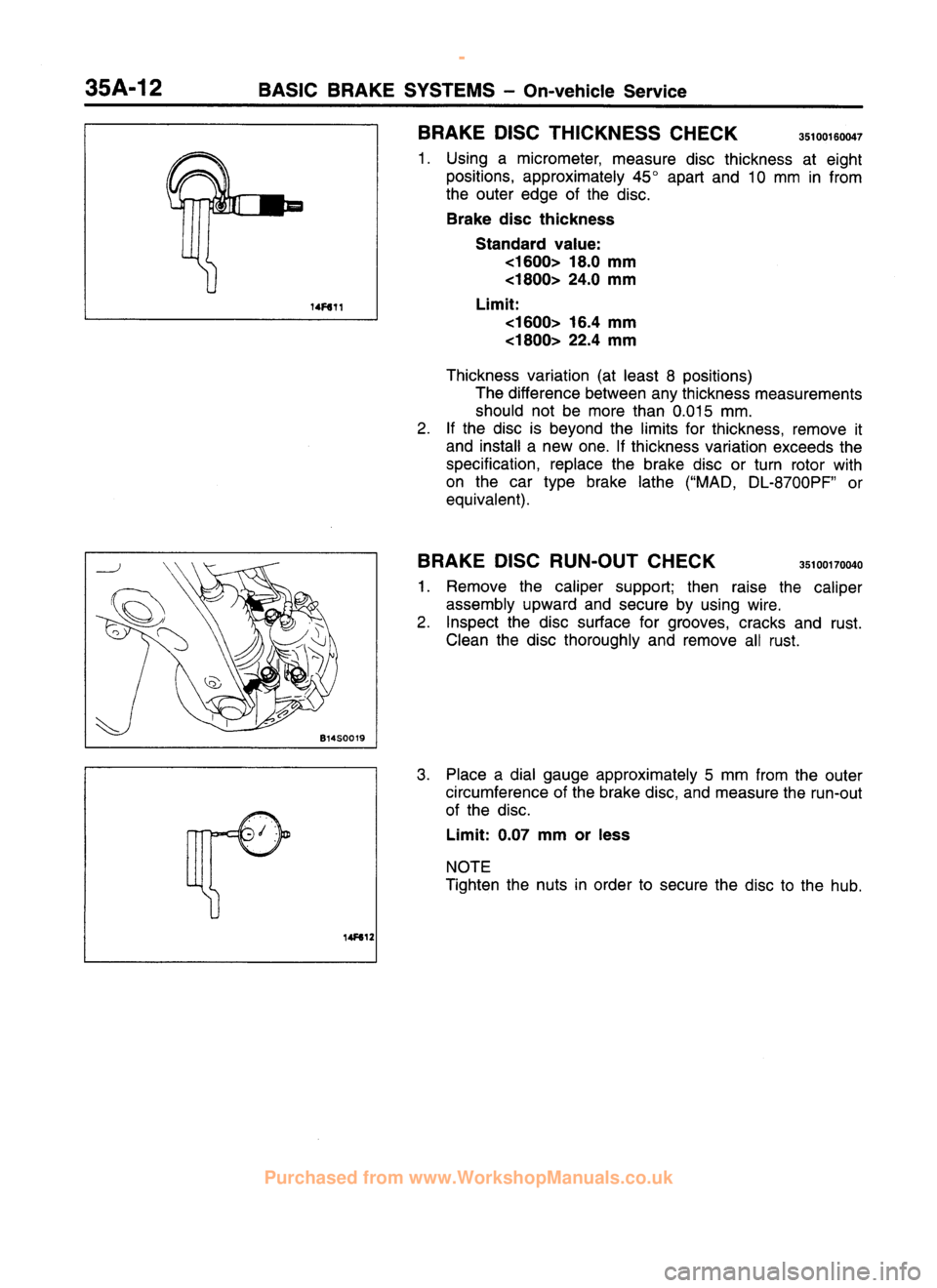 MITSUBISHI CARISMA 1995 Workshop Manual
www.WorkshopManuals.co.uk
Purchased from www.WorkshopManuals.co.uk MITSUBISHI CARISMA 1995 Workshop Manual
www.WorkshopManuals.co.uk
Purchased from www.WorkshopManuals.co.uk