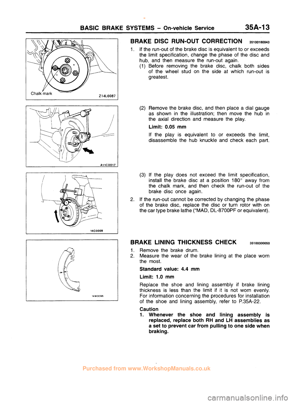 MITSUBISHI CARISMA 1995 Workshop Manual
www.WorkshopManuals.co.uk
Purchased from www.WorkshopManuals.co.uk MITSUBISHI CARISMA 1995 Workshop Manual
www.WorkshopManuals.co.uk
Purchased from www.WorkshopManuals.co.uk