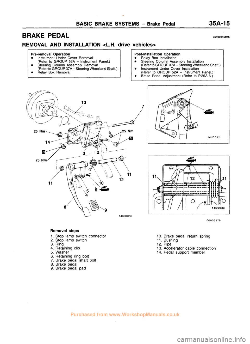 MITSUBISHI CARISMA 1995 Workshop Manual
www.WorkshopManuals.co.uk
Purchased from www.WorkshopManuals.co.uk MITSUBISHI CARISMA 1995 Workshop Manual
www.WorkshopManuals.co.uk
Purchased from www.WorkshopManuals.co.uk