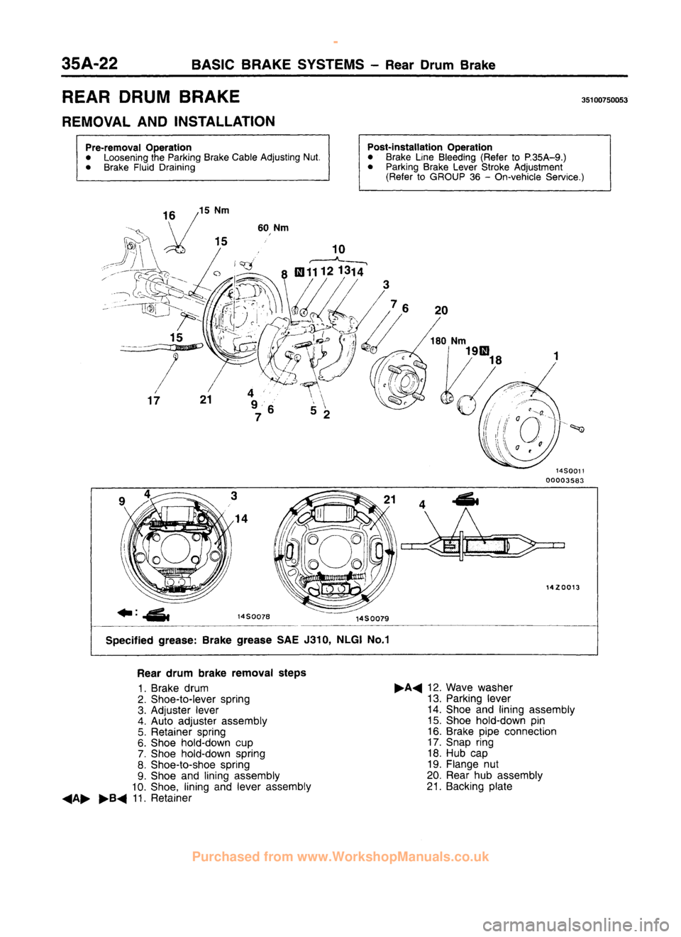 MITSUBISHI CARISMA 1995 Workshop Manual
www.WorkshopManuals.co.uk
Purchased from www.WorkshopManuals.co.uk MITSUBISHI CARISMA 1995 Workshop Manual
www.WorkshopManuals.co.uk
Purchased from www.WorkshopManuals.co.uk