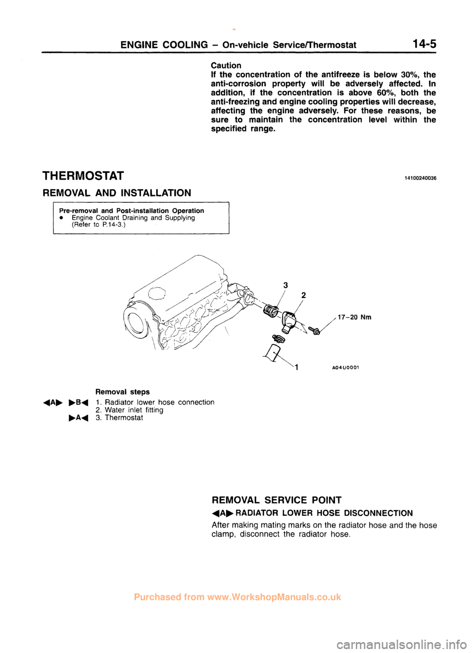 MITSUBISHI CARISMA 1995 Service Manual
www.WorkshopManuals.co.uk
Purchased from www.WorkshopManuals.co.uk MITSUBISHI CARISMA 1995 Service Manual
www.WorkshopManuals.co.uk
Purchased from www.WorkshopManuals.co.uk