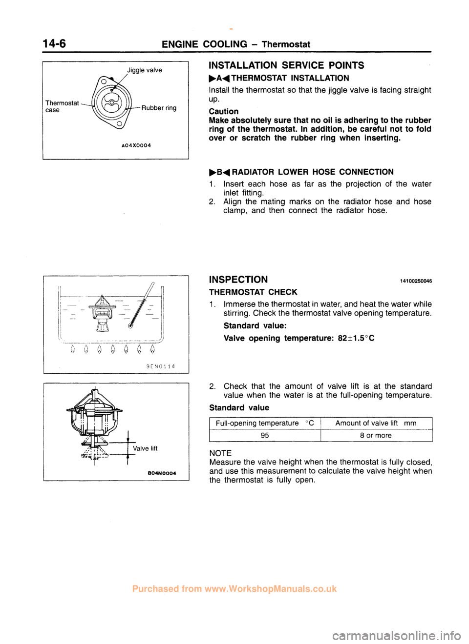 MITSUBISHI CARISMA 1995 Service Manual
www.WorkshopManuals.co.uk
Purchased from www.WorkshopManuals.co.uk MITSUBISHI CARISMA 1995 Service Manual
www.WorkshopManuals.co.uk
Purchased from www.WorkshopManuals.co.uk