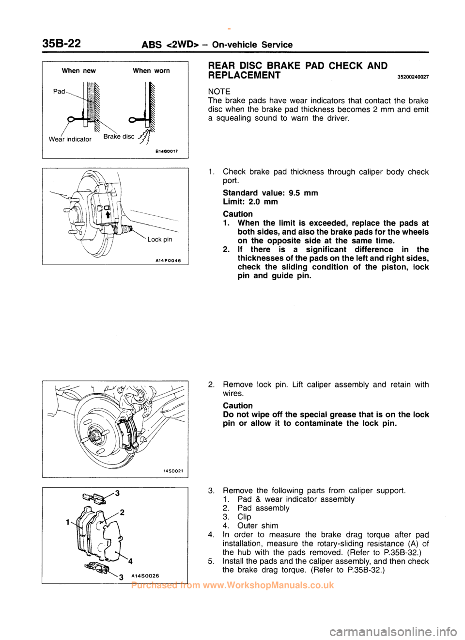 MITSUBISHI CARISMA 1995 Workshop Manual
www.WorkshopManuals.co.uk
Purchased from www.WorkshopManuals.co.uk MITSUBISHI CARISMA 1995 Workshop Manual
www.WorkshopManuals.co.uk
Purchased from www.WorkshopManuals.co.uk