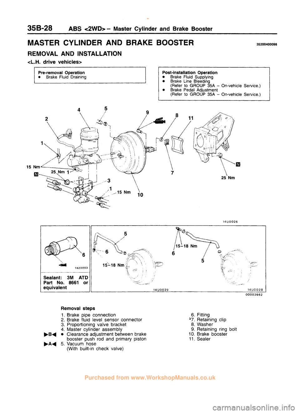 MITSUBISHI CARISMA 1995 Workshop Manual
www.WorkshopManuals.co.uk
Purchased from www.WorkshopManuals.co.uk MITSUBISHI CARISMA 1995 Workshop Manual
www.WorkshopManuals.co.uk
Purchased from www.WorkshopManuals.co.uk