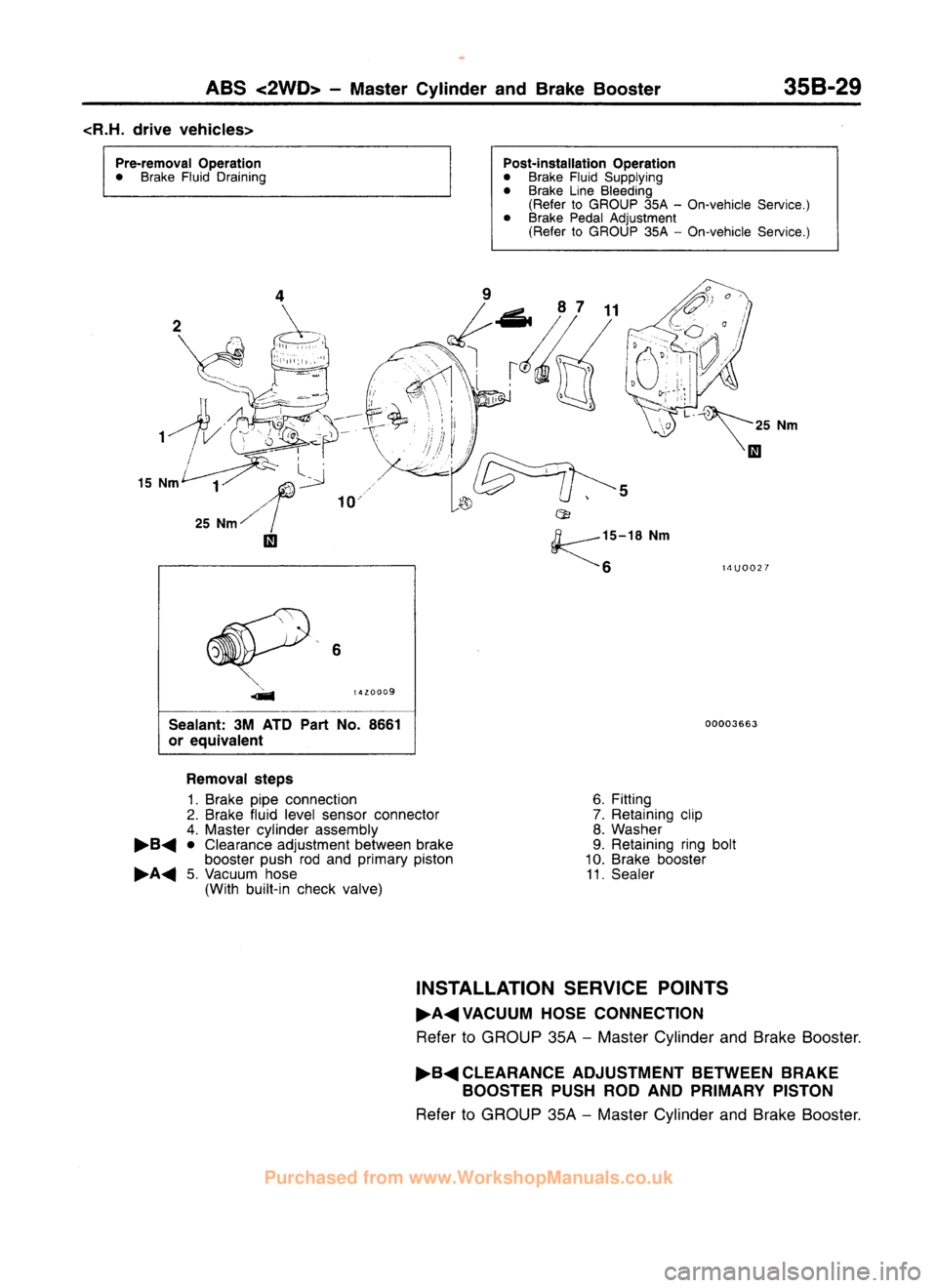 MITSUBISHI CARISMA 1995 Workshop Manual
www.WorkshopManuals.co.uk
Purchased from www.WorkshopManuals.co.uk MITSUBISHI CARISMA 1995 Workshop Manual
www.WorkshopManuals.co.uk
Purchased from www.WorkshopManuals.co.uk