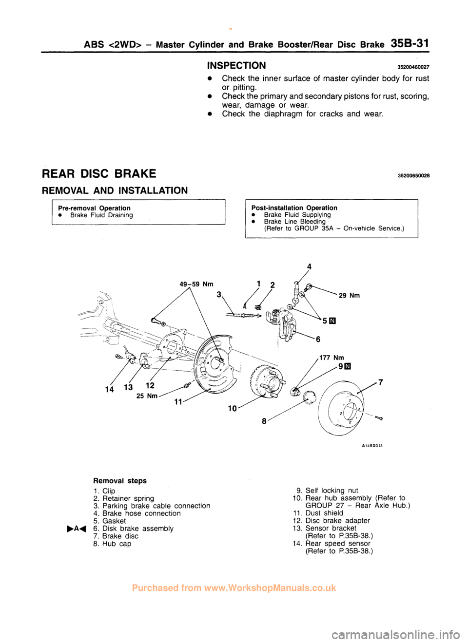 MITSUBISHI CARISMA 1995 Workshop Manual
www.WorkshopManuals.co.uk
Purchased from www.WorkshopManuals.co.uk MITSUBISHI CARISMA 1995 Workshop Manual
www.WorkshopManuals.co.uk
Purchased from www.WorkshopManuals.co.uk
