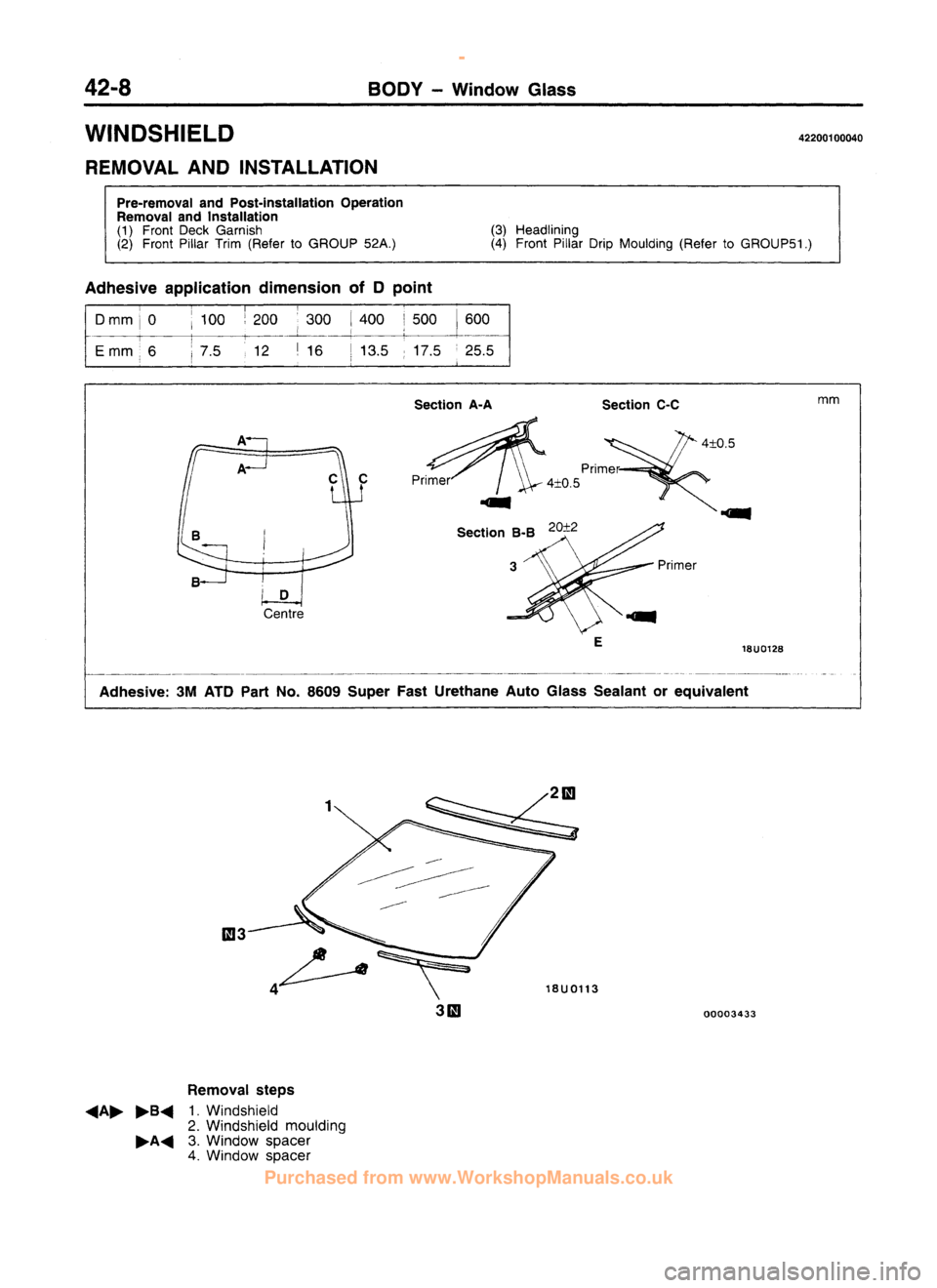 MITSUBISHI CARISMA 1995 Workshop Manual
www.WorkshopManuals.co.uk
Purchased from www.WorkshopManuals.co.uk MITSUBISHI CARISMA 1995 Workshop Manual
www.WorkshopManuals.co.uk
Purchased from www.WorkshopManuals.co.uk