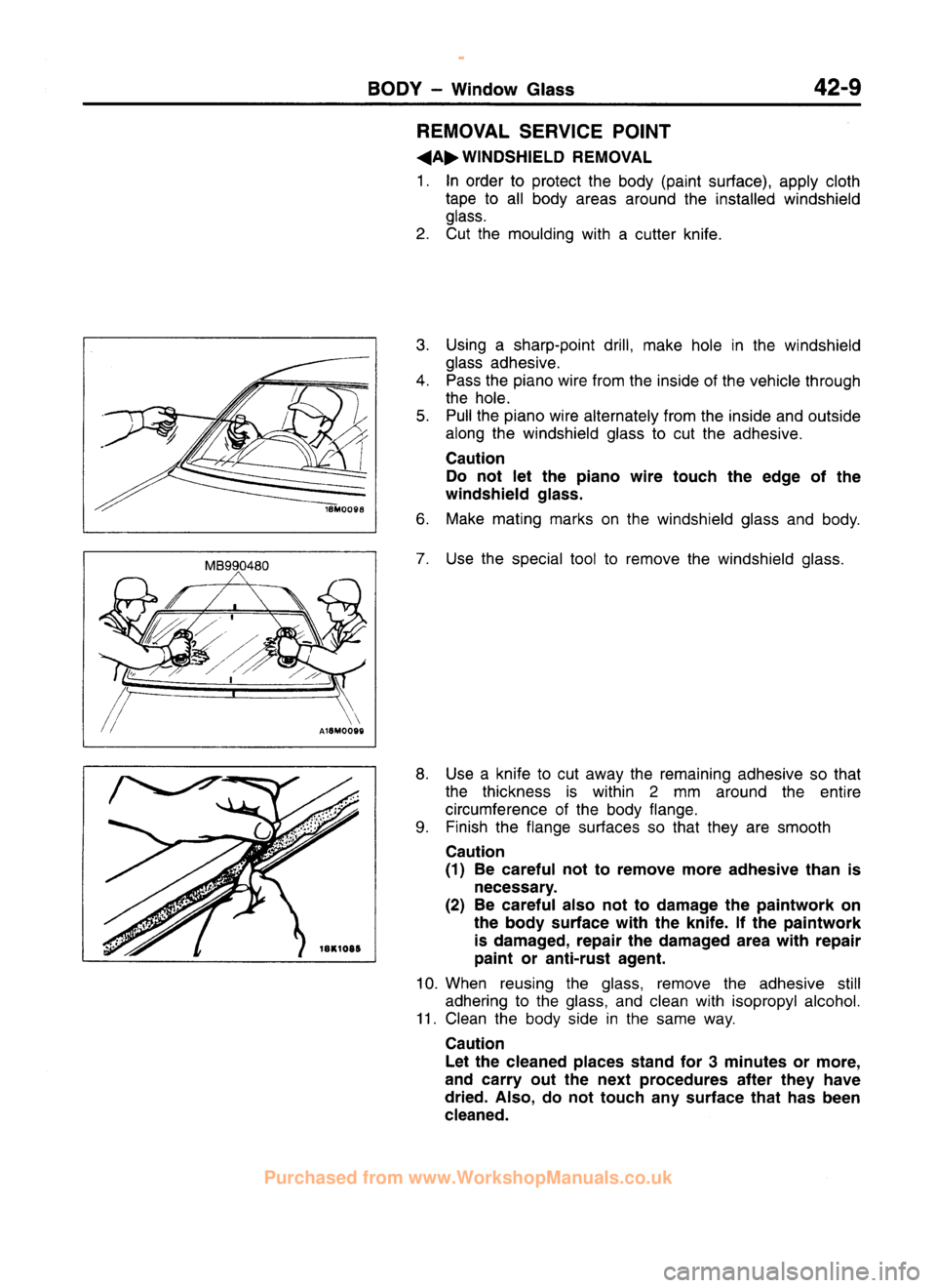 MITSUBISHI CARISMA 1995 Workshop Manual
www.WorkshopManuals.co.uk
Purchased from www.WorkshopManuals.co.uk MITSUBISHI CARISMA 1995 Workshop Manual
www.WorkshopManuals.co.uk
Purchased from www.WorkshopManuals.co.uk
