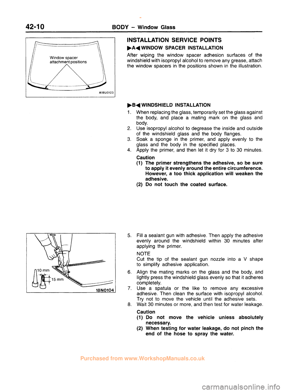 MITSUBISHI CARISMA 1995 Workshop Manual
www.WorkshopManuals.co.uk
Purchased from www.WorkshopManuals.co.uk MITSUBISHI CARISMA 1995 Workshop Manual
www.WorkshopManuals.co.uk
Purchased from www.WorkshopManuals.co.uk