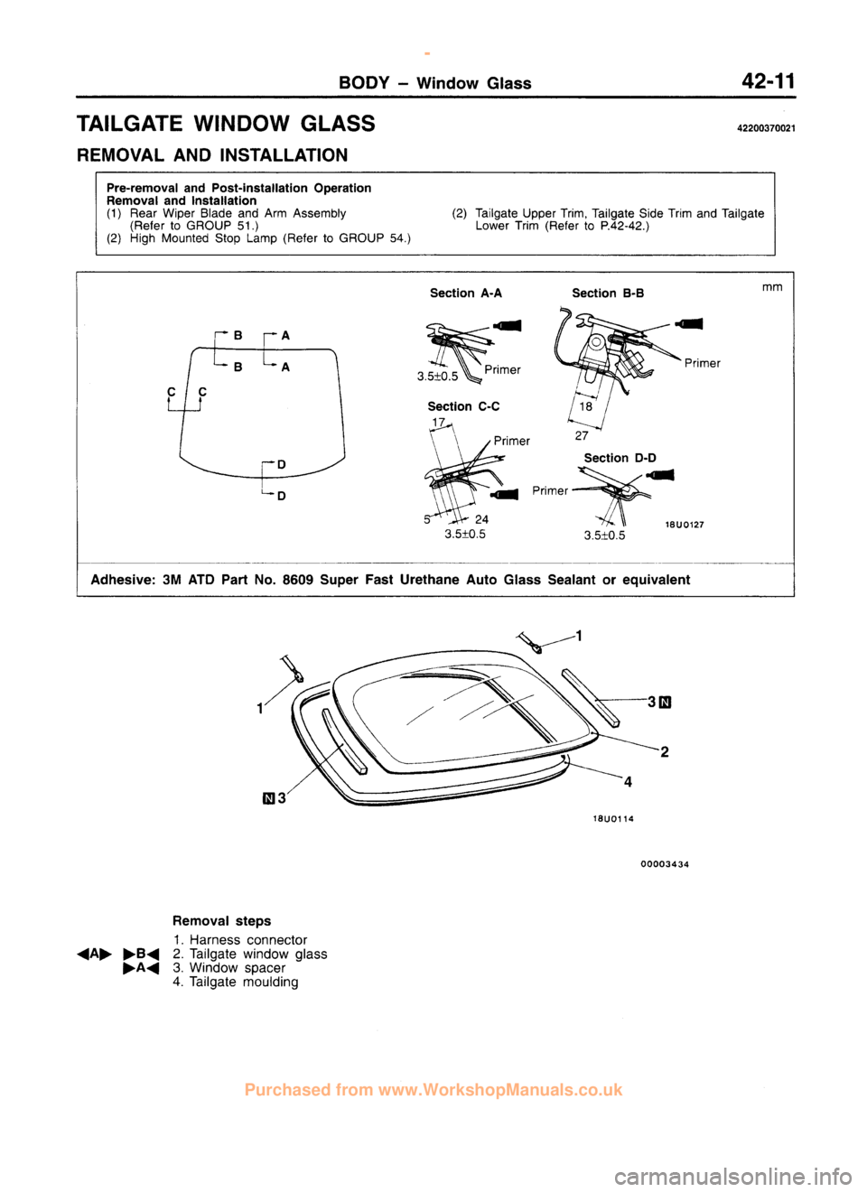 MITSUBISHI CARISMA 1995 Workshop Manual
www.WorkshopManuals.co.uk
Purchased from www.WorkshopManuals.co.uk MITSUBISHI CARISMA 1995 Workshop Manual
www.WorkshopManuals.co.uk
Purchased from www.WorkshopManuals.co.uk