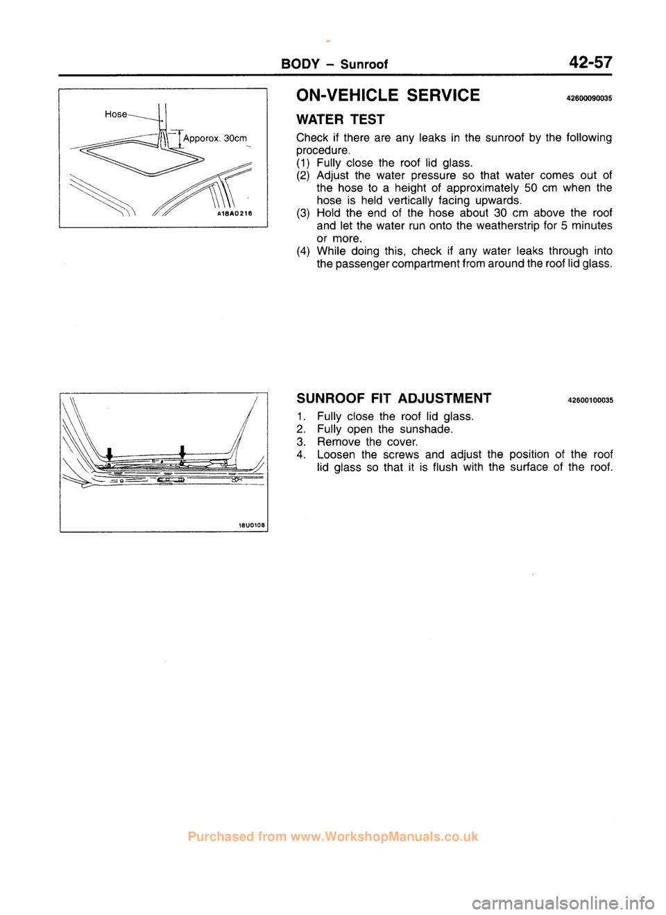 MITSUBISHI CARISMA 1995 Workshop Manual
www.WorkshopManuals.co.uk
Purchased from www.WorkshopManuals.co.uk MITSUBISHI CARISMA 1995 Workshop Manual
www.WorkshopManuals.co.uk
Purchased from www.WorkshopManuals.co.uk