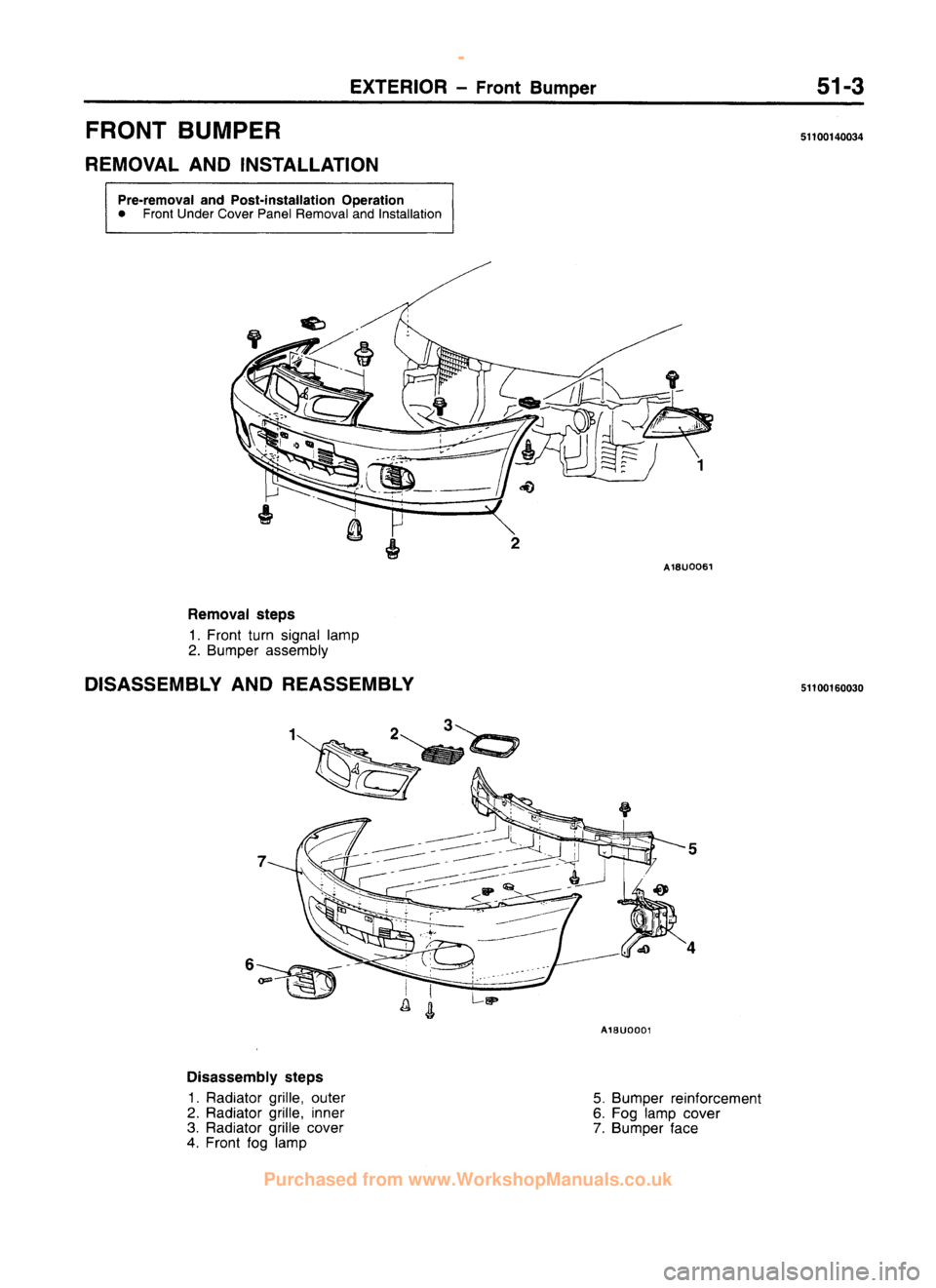 MITSUBISHI CARISMA 1995 Workshop Manual
www.WorkshopManuals.co.uk
Purchased from www.WorkshopManuals.co.uk MITSUBISHI CARISMA 1995 Workshop Manual
www.WorkshopManuals.co.uk
Purchased from www.WorkshopManuals.co.uk