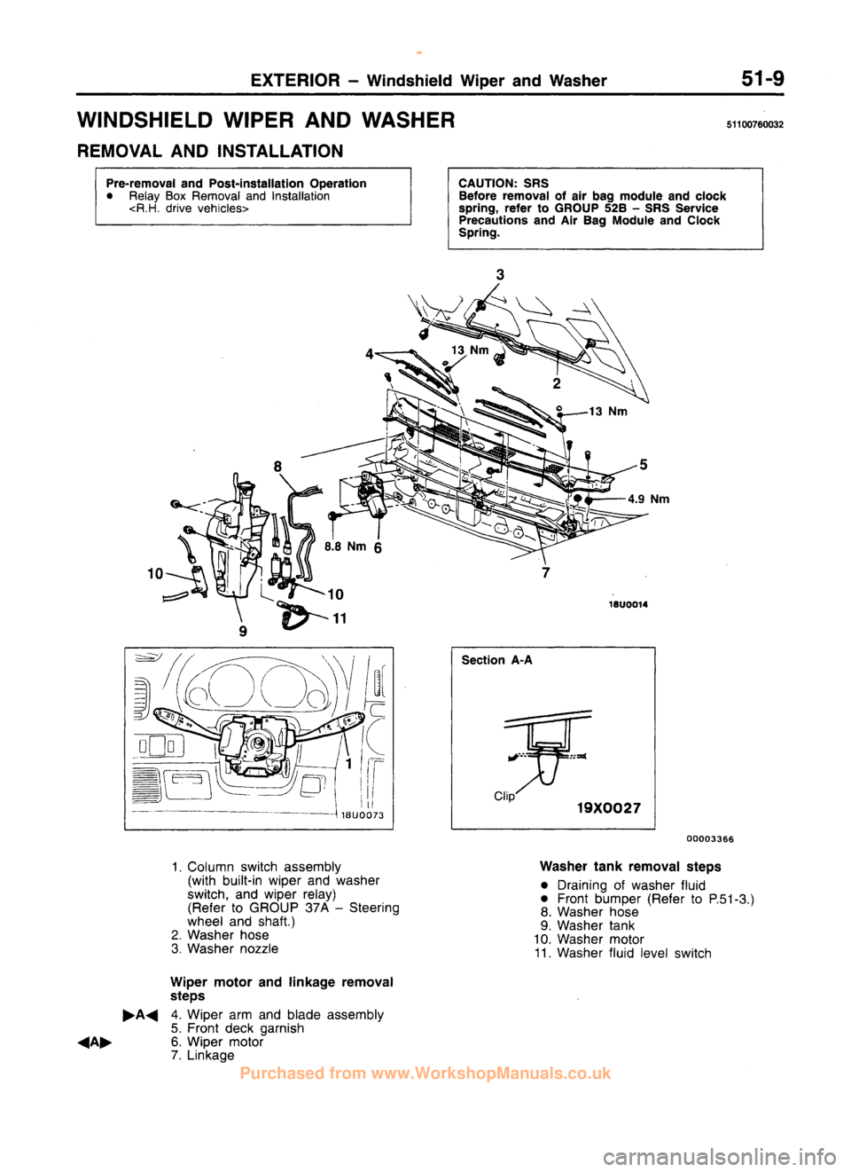 MITSUBISHI CARISMA 1995 Workshop Manual
www.WorkshopManuals.co.uk
Purchased from www.WorkshopManuals.co.uk MITSUBISHI CARISMA 1995 Workshop Manual
www.WorkshopManuals.co.uk
Purchased from www.WorkshopManuals.co.uk