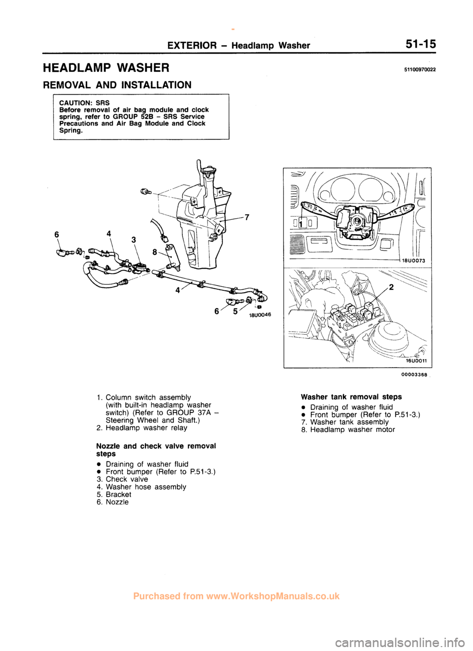 MITSUBISHI CARISMA 1995 Workshop Manual
www.WorkshopManuals.co.uk
Purchased from www.WorkshopManuals.co.uk MITSUBISHI CARISMA 1995 Workshop Manual
www.WorkshopManuals.co.uk
Purchased from www.WorkshopManuals.co.uk