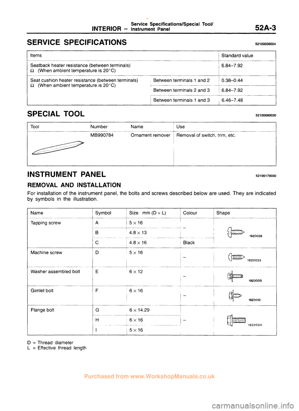 MITSUBISHI CARISMA 1995 Workshop Manual
www.WorkshopManuals.co.uk
Purchased from www.WorkshopManuals.co.uk MITSUBISHI CARISMA 1995 Workshop Manual
www.WorkshopManuals.co.uk
Purchased from www.WorkshopManuals.co.uk