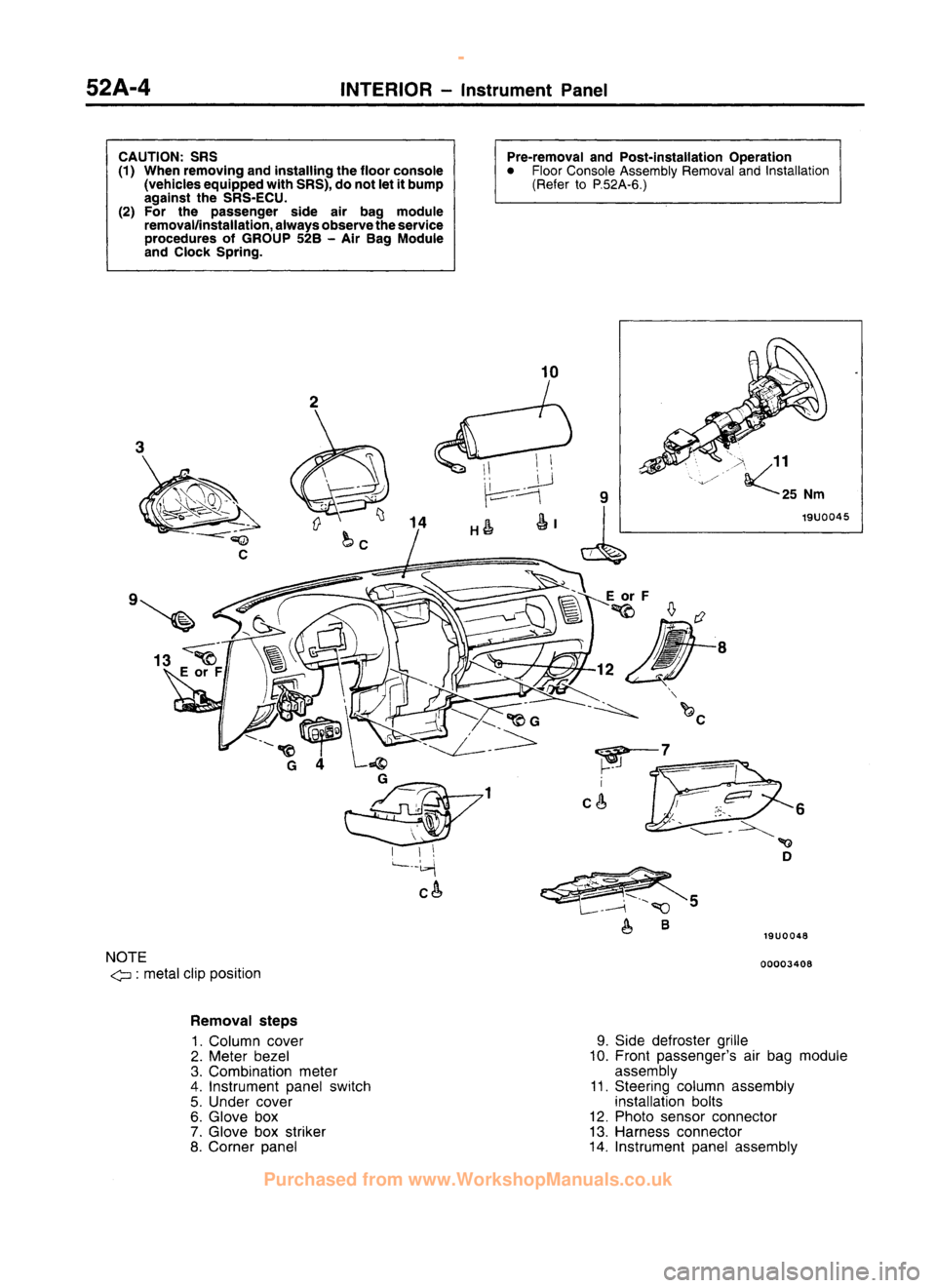 MITSUBISHI CARISMA 1995 Workshop Manual
www.WorkshopManuals.co.uk
Purchased from www.WorkshopManuals.co.uk MITSUBISHI CARISMA 1995 Workshop Manual
www.WorkshopManuals.co.uk
Purchased from www.WorkshopManuals.co.uk
