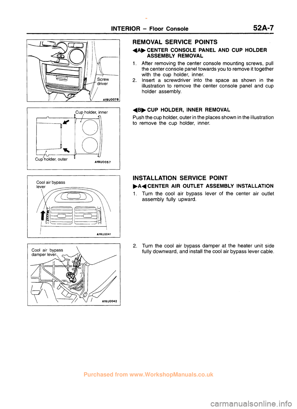 MITSUBISHI CARISMA 1995 Workshop Manual
www.WorkshopManuals.co.uk
Purchased from www.WorkshopManuals.co.uk MITSUBISHI CARISMA 1995 Workshop Manual
www.WorkshopManuals.co.uk
Purchased from www.WorkshopManuals.co.uk