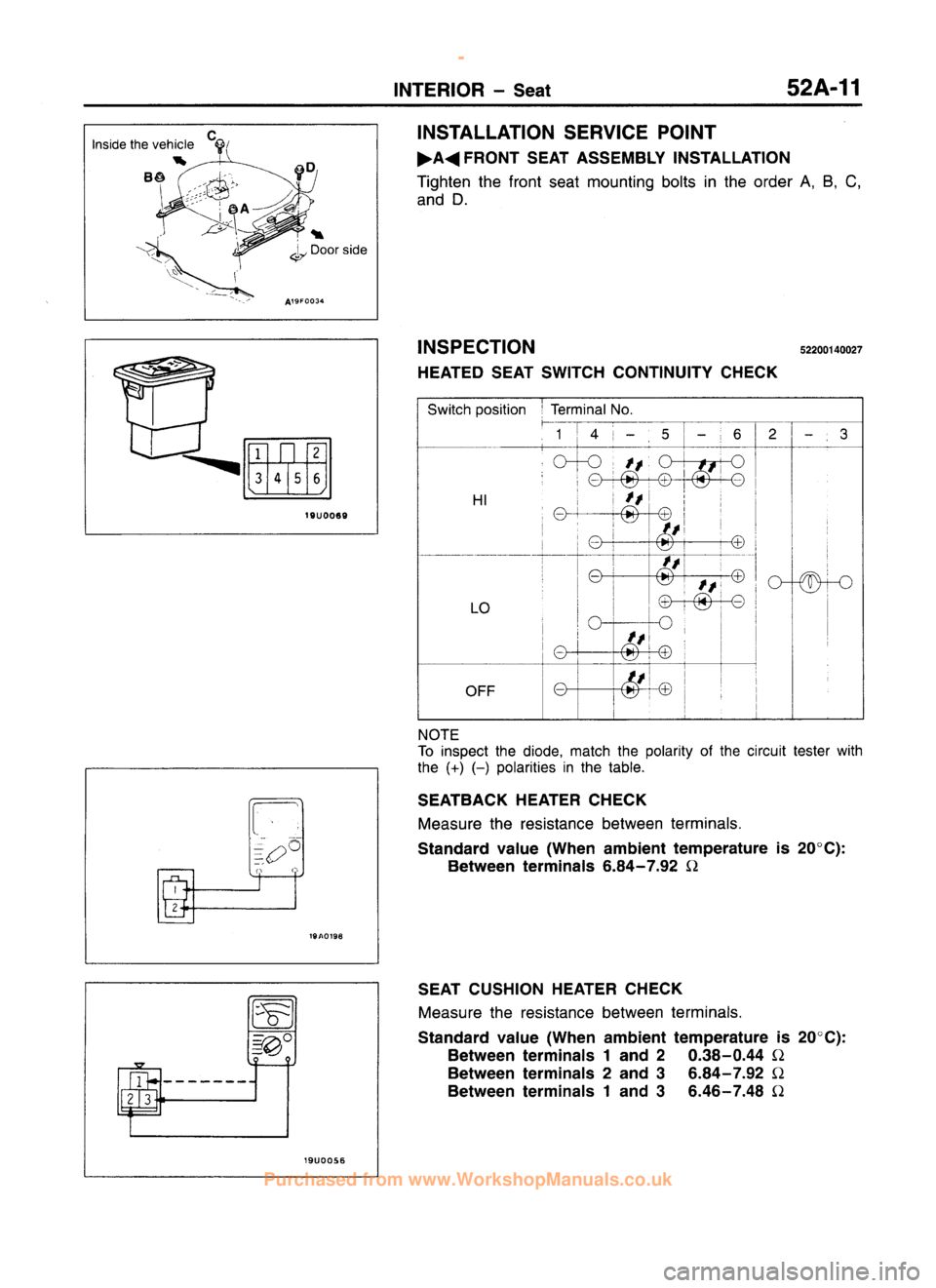 MITSUBISHI CARISMA 1995 Workshop Manual
www.WorkshopManuals.co.uk
Purchased from www.WorkshopManuals.co.uk MITSUBISHI CARISMA 1995 Workshop Manual
www.WorkshopManuals.co.uk
Purchased from www.WorkshopManuals.co.uk