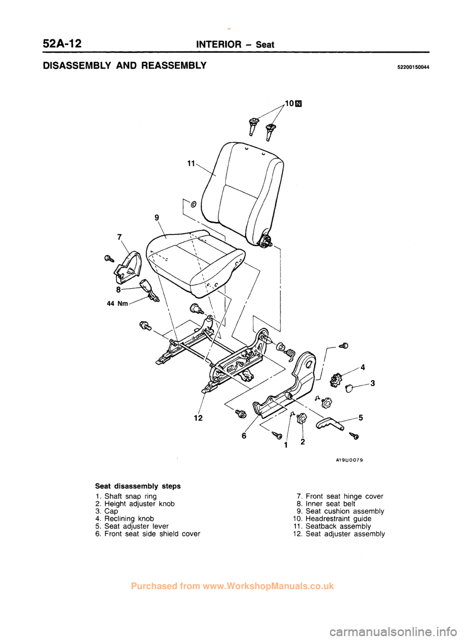 MITSUBISHI CARISMA 1995 Workshop Manual
www.WorkshopManuals.co.uk
Purchased from www.WorkshopManuals.co.uk MITSUBISHI CARISMA 1995 Workshop Manual
www.WorkshopManuals.co.uk
Purchased from www.WorkshopManuals.co.uk