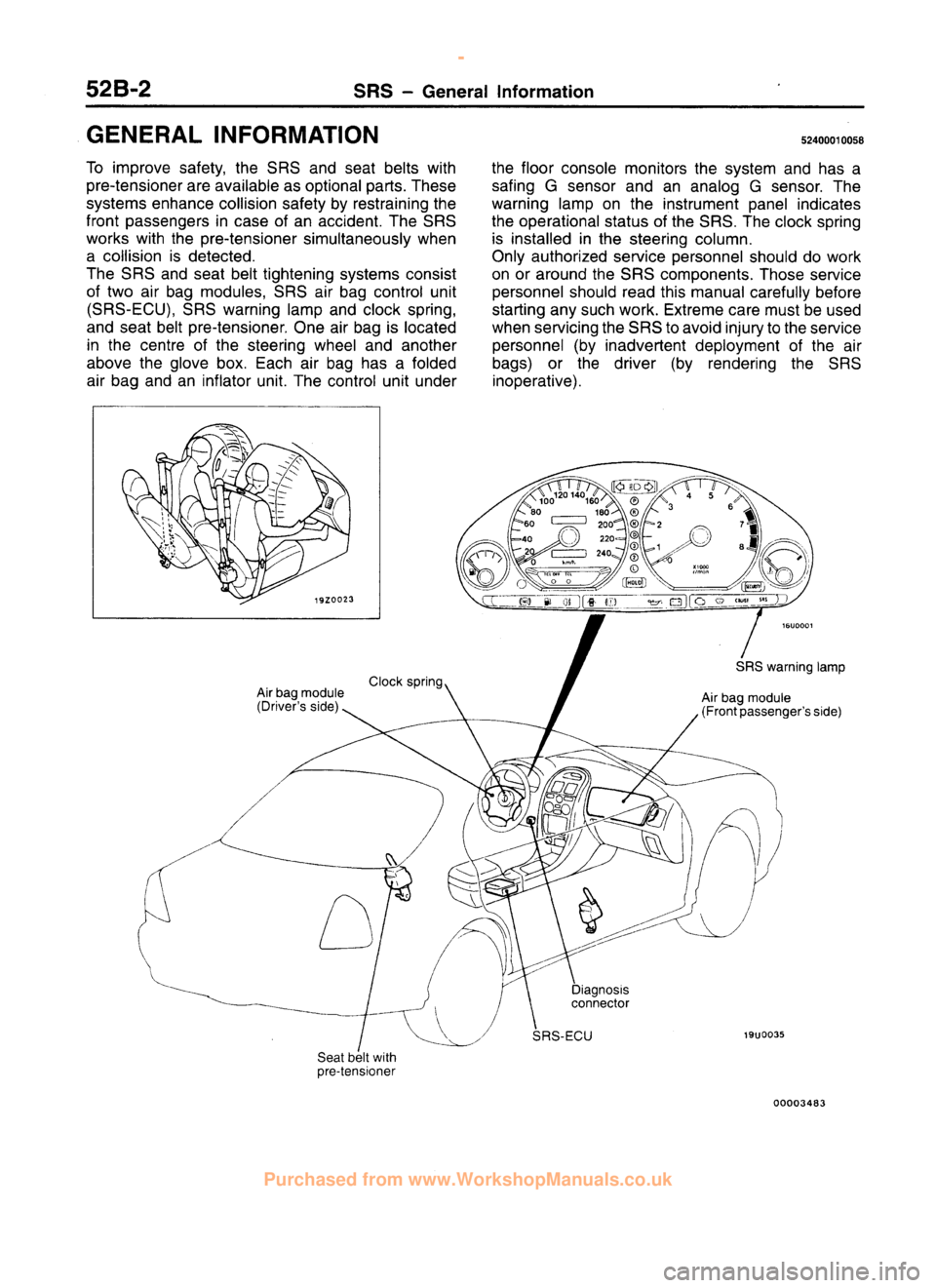MITSUBISHI CARISMA 1995 Workshop Manual
www.WorkshopManuals.co.uk
Purchased from www.WorkshopManuals.co.uk MITSUBISHI CARISMA 1995 Workshop Manual
www.WorkshopManuals.co.uk
Purchased from www.WorkshopManuals.co.uk