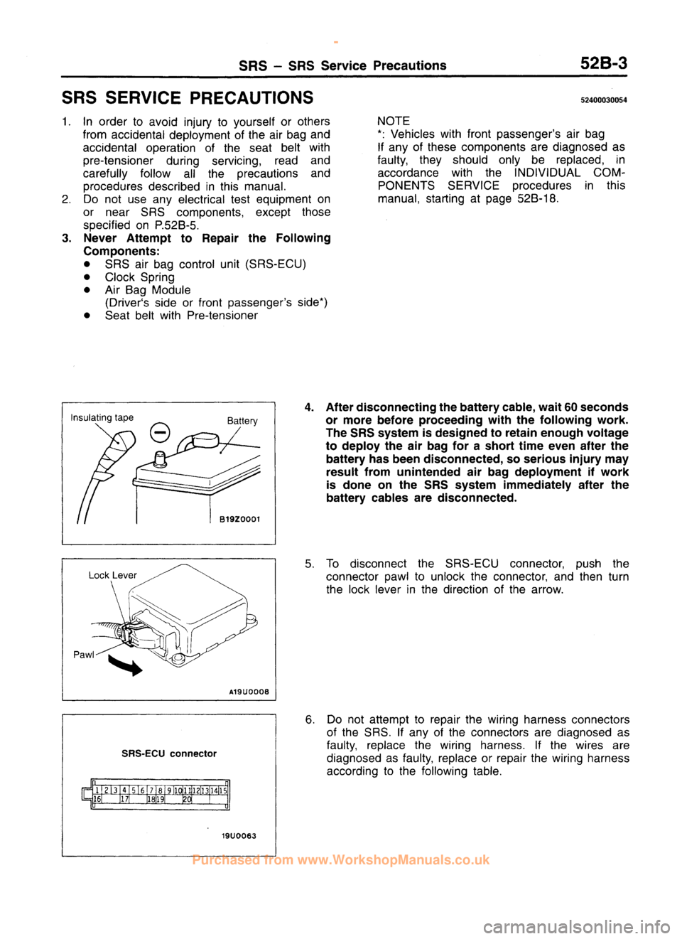 MITSUBISHI CARISMA 1995 Workshop Manual
www.WorkshopManuals.co.uk
Purchased from www.WorkshopManuals.co.uk MITSUBISHI CARISMA 1995 Workshop Manual
www.WorkshopManuals.co.uk
Purchased from www.WorkshopManuals.co.uk