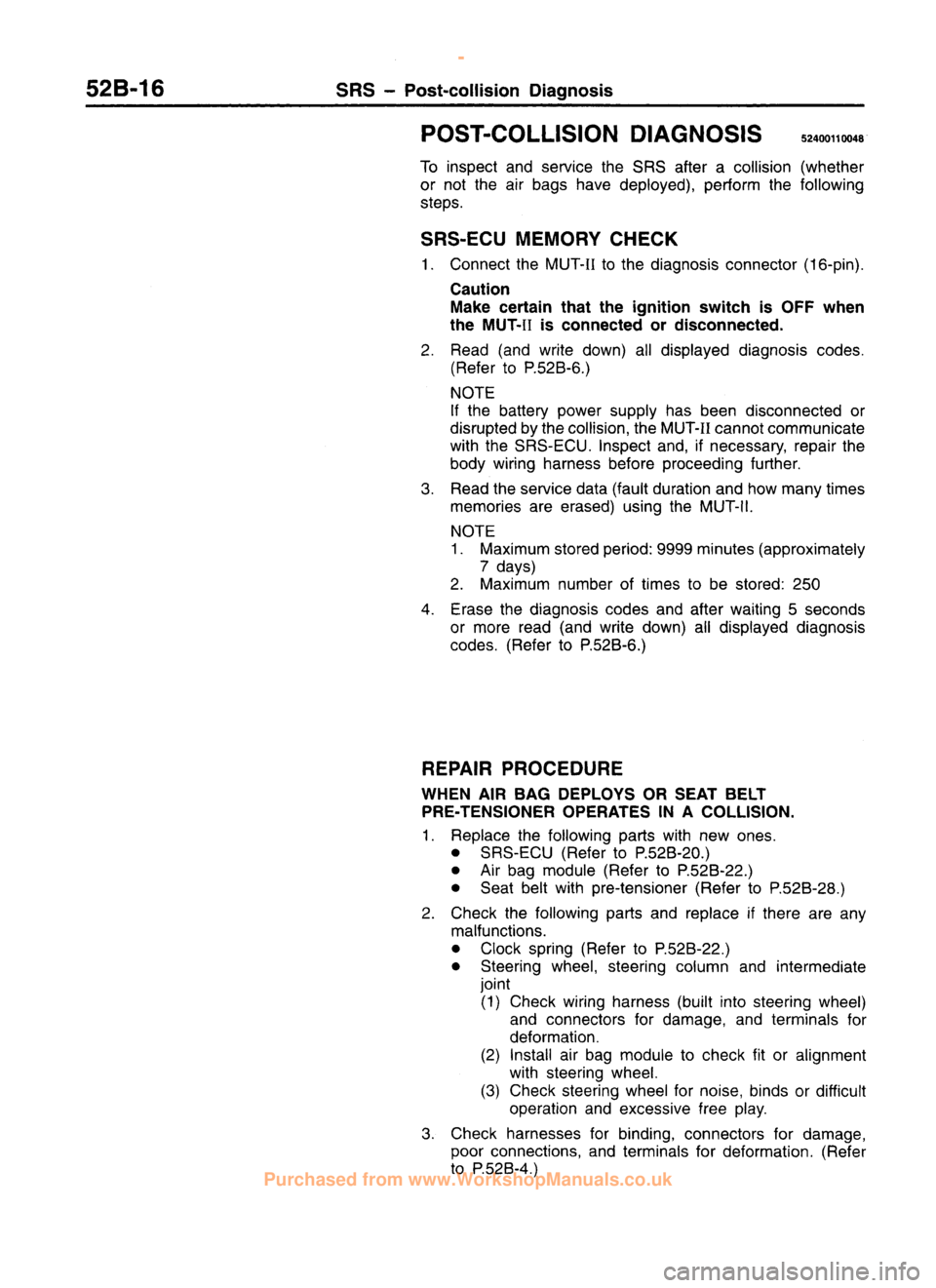 MITSUBISHI CARISMA 1995 Workshop Manual
www.WorkshopManuals.co.uk
Purchased from www.WorkshopManuals.co.uk MITSUBISHI CARISMA 1995 Workshop Manual
www.WorkshopManuals.co.uk
Purchased from www.WorkshopManuals.co.uk