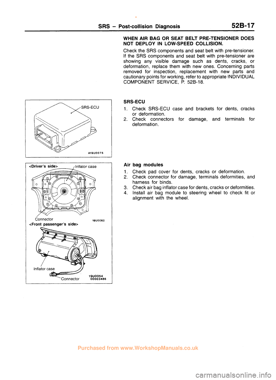 MITSUBISHI CARISMA 1995 Workshop Manual
www.WorkshopManuals.co.uk
Purchased from www.WorkshopManuals.co.uk MITSUBISHI CARISMA 1995 Workshop Manual
www.WorkshopManuals.co.uk
Purchased from www.WorkshopManuals.co.uk
