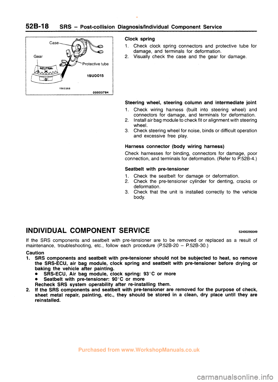 MITSUBISHI CARISMA 1995 Workshop Manual
www.WorkshopManuals.co.uk
Purchased from www.WorkshopManuals.co.uk MITSUBISHI CARISMA 1995 Workshop Manual
www.WorkshopManuals.co.uk
Purchased from www.WorkshopManuals.co.uk