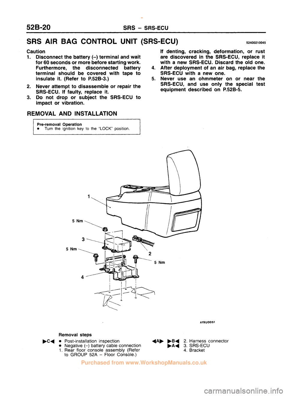 MITSUBISHI CARISMA 1995 Workshop Manual
www.WorkshopManuals.co.uk
Purchased from www.WorkshopManuals.co.uk MITSUBISHI CARISMA 1995 Workshop Manual
www.WorkshopManuals.co.uk
Purchased from www.WorkshopManuals.co.uk