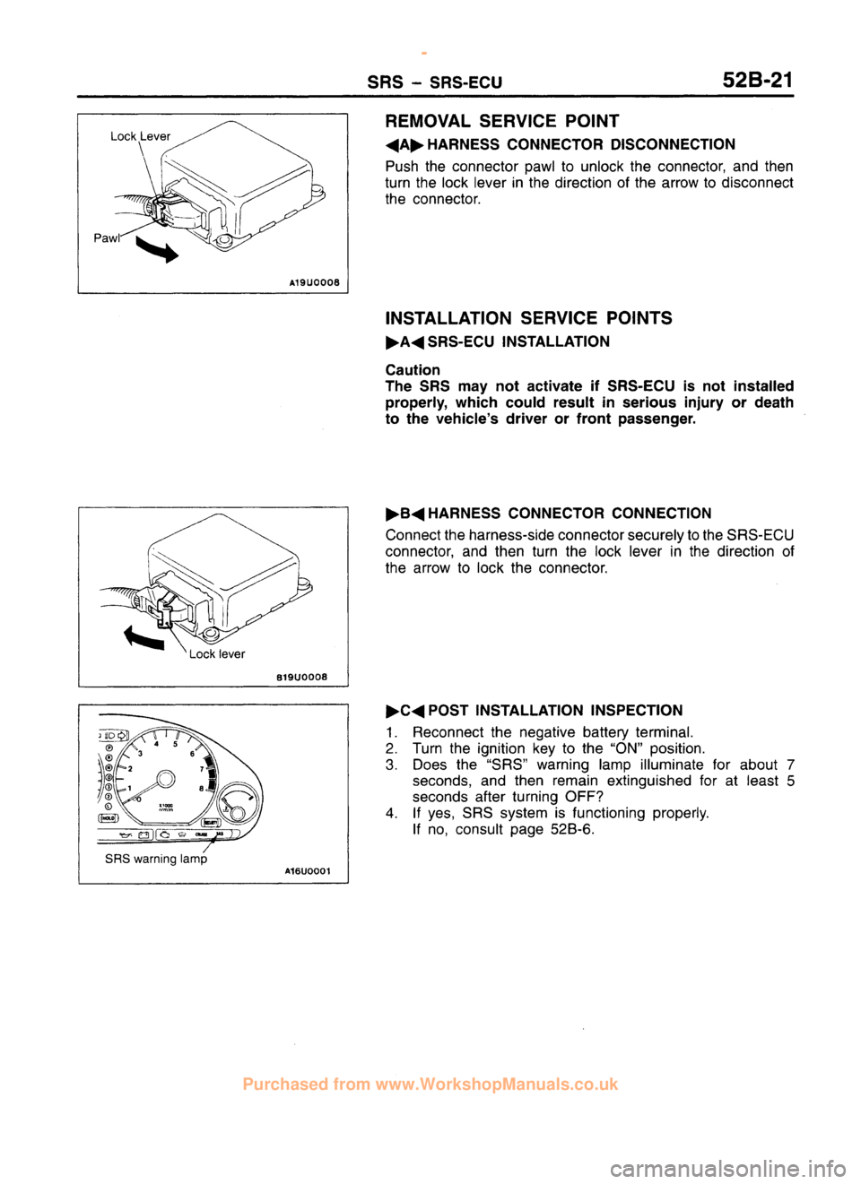 MITSUBISHI CARISMA 1995 Workshop Manual
www.WorkshopManuals.co.uk
Purchased from www.WorkshopManuals.co.uk MITSUBISHI CARISMA 1995 Workshop Manual
www.WorkshopManuals.co.uk
Purchased from www.WorkshopManuals.co.uk