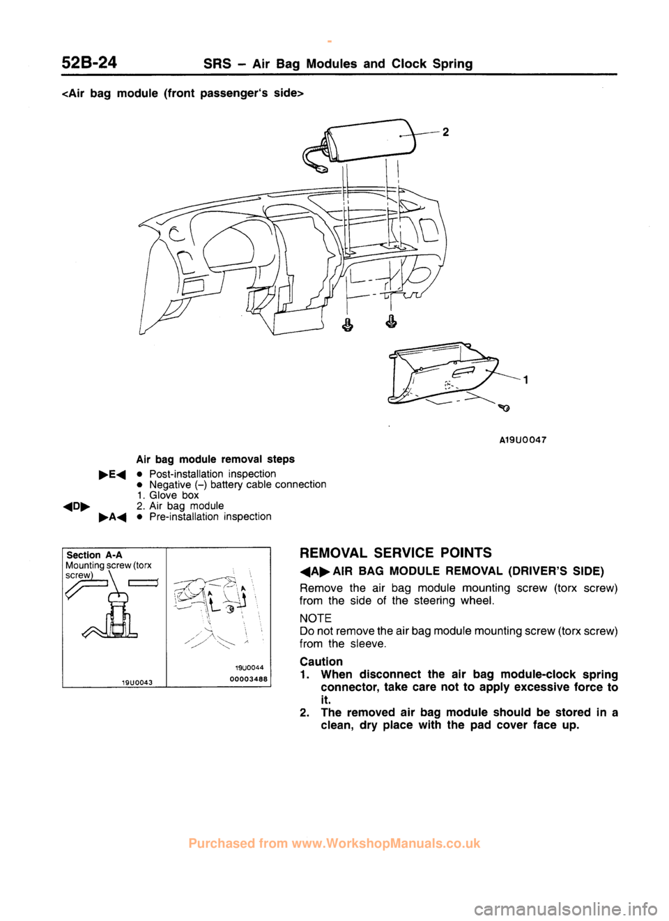 MITSUBISHI CARISMA 1995 Workshop Manual
www.WorkshopManuals.co.uk
Purchased from www.WorkshopManuals.co.uk MITSUBISHI CARISMA 1995 Workshop Manual
www.WorkshopManuals.co.uk
Purchased from www.WorkshopManuals.co.uk