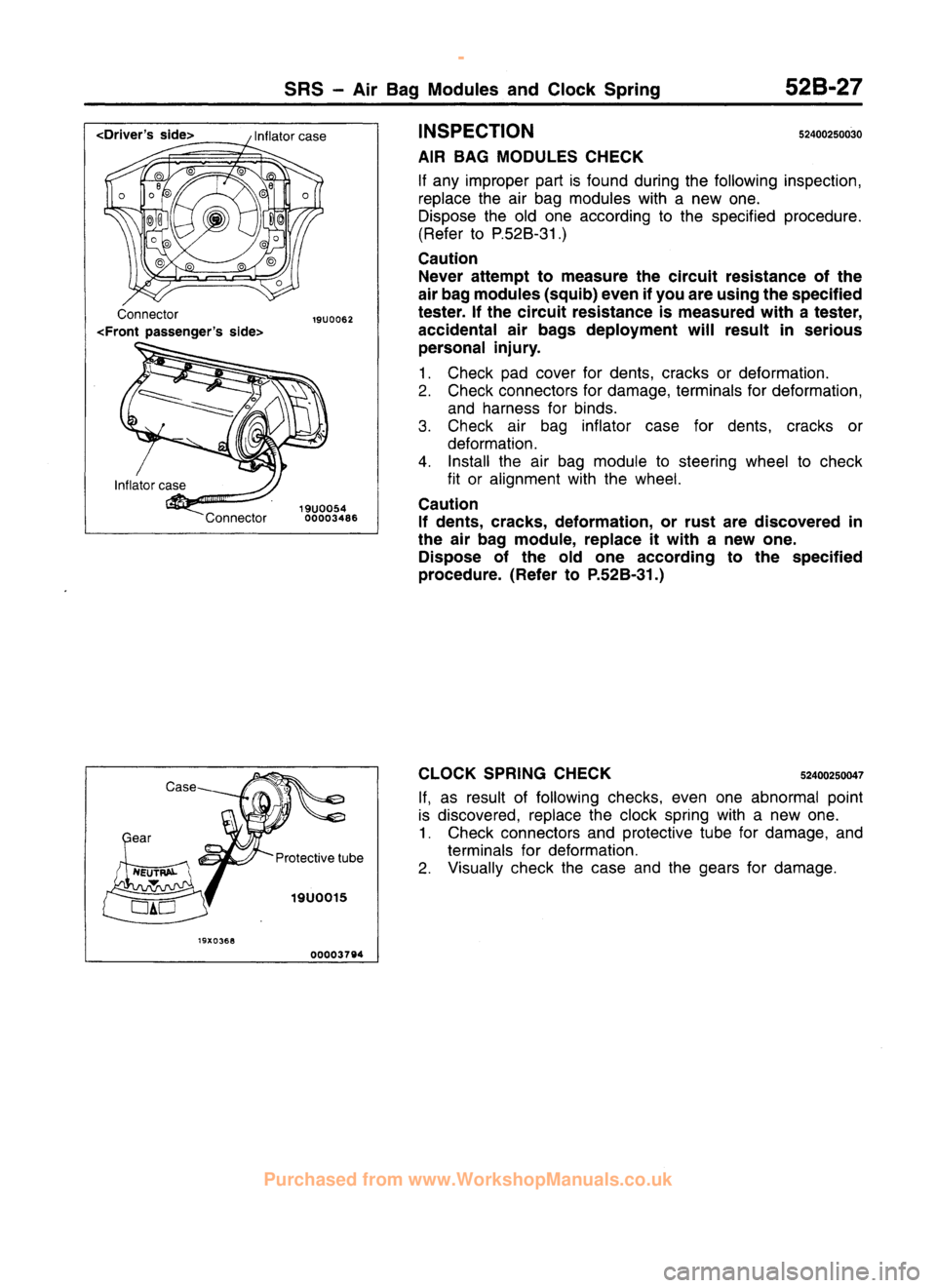 MITSUBISHI CARISMA 1995 Workshop Manual
www.WorkshopManuals.co.uk
Purchased from www.WorkshopManuals.co.uk MITSUBISHI CARISMA 1995 Workshop Manual
www.WorkshopManuals.co.uk
Purchased from www.WorkshopManuals.co.uk