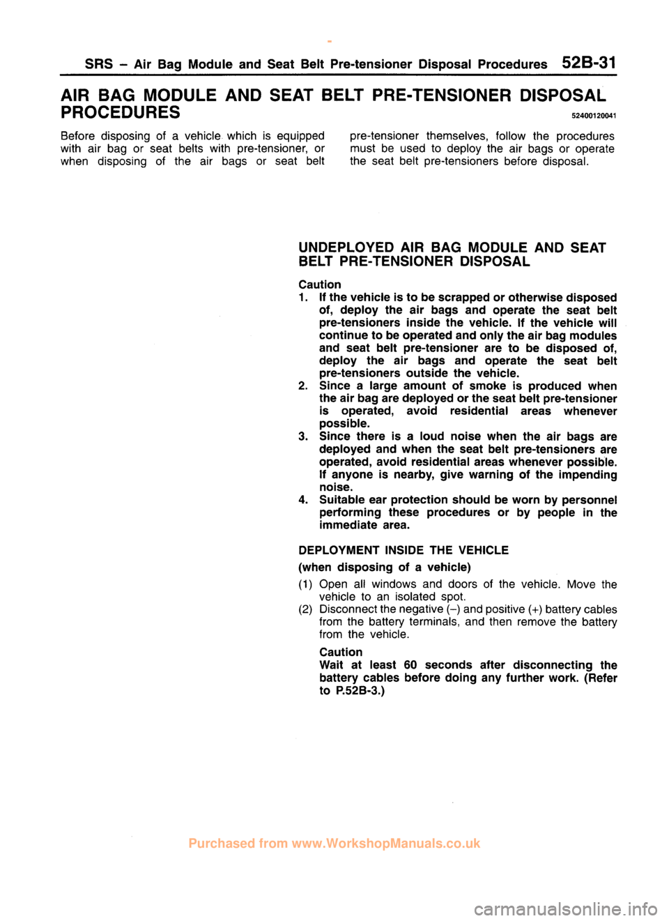 MITSUBISHI CARISMA 1995 Workshop Manual
www.WorkshopManuals.co.uk
Purchased from www.WorkshopManuals.co.uk MITSUBISHI CARISMA 1995 Workshop Manual
www.WorkshopManuals.co.uk
Purchased from www.WorkshopManuals.co.uk