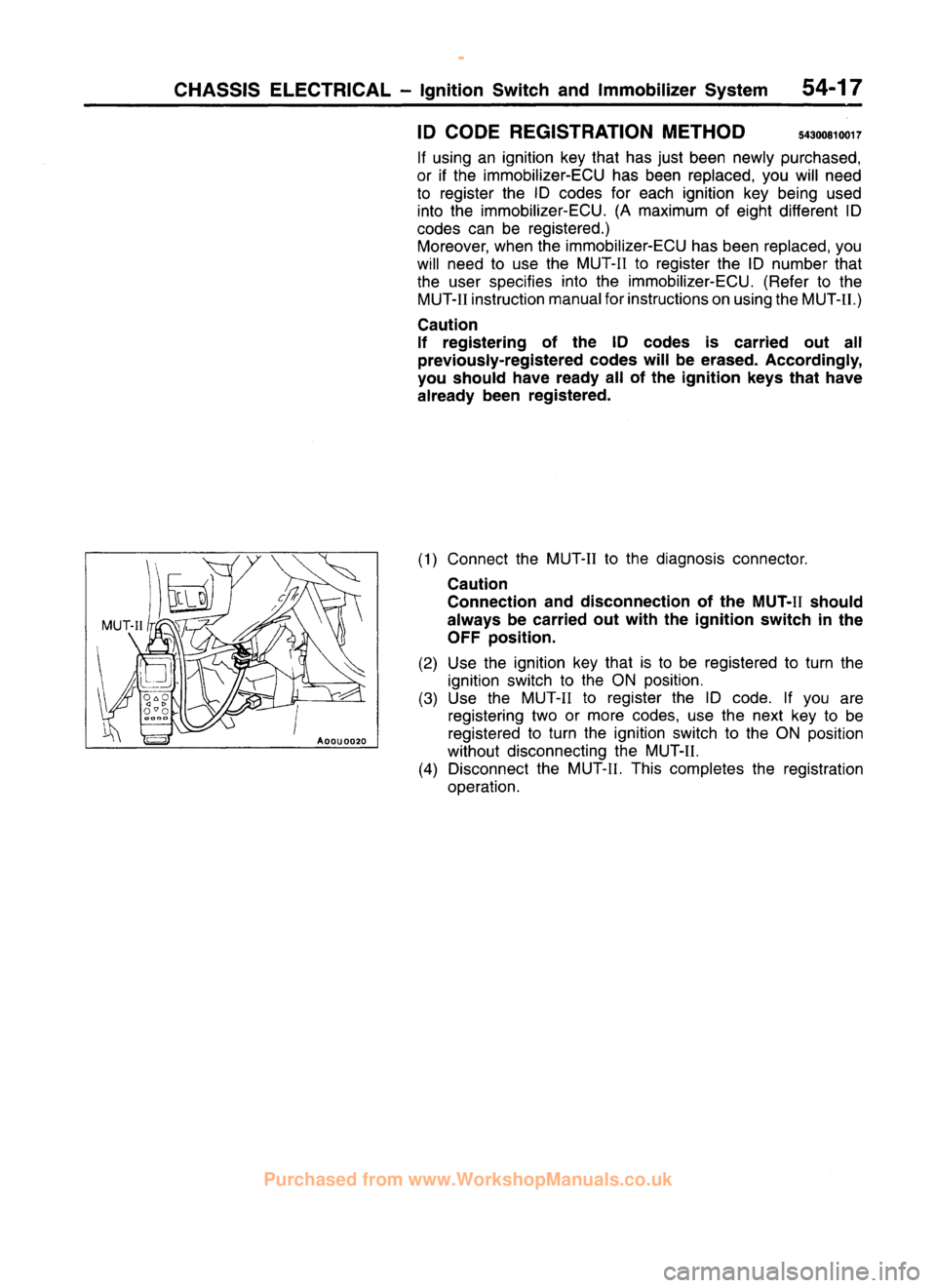 MITSUBISHI CARISMA 1995 Workshop Manual
www.WorkshopManuals.co.uk
Purchased from www.WorkshopManuals.co.uk MITSUBISHI CARISMA 1995 Workshop Manual
www.WorkshopManuals.co.uk
Purchased from www.WorkshopManuals.co.uk