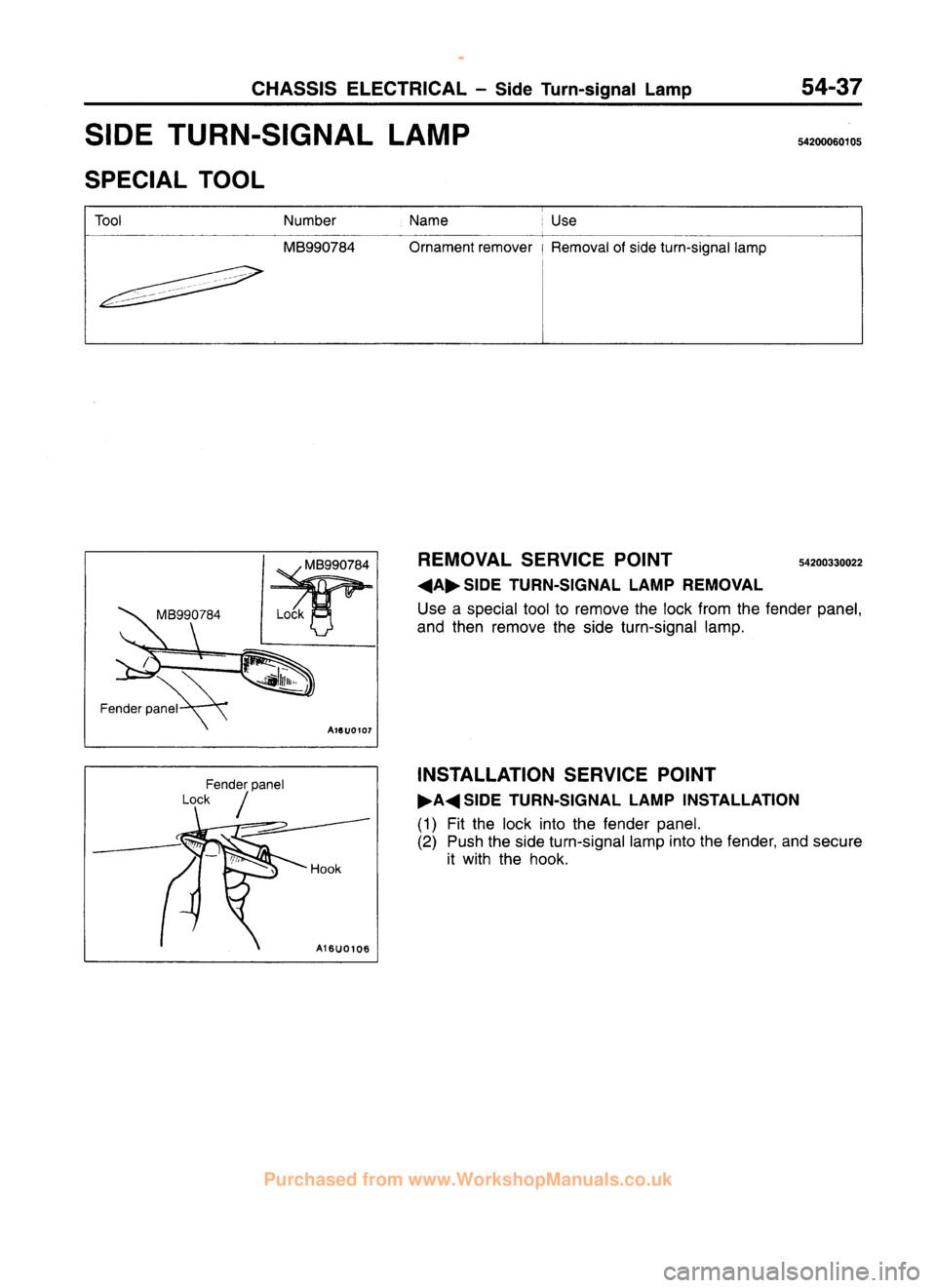 MITSUBISHI CARISMA 1995 Workshop Manual
www.WorkshopManuals.co.uk
Purchased from www.WorkshopManuals.co.uk MITSUBISHI CARISMA 1995 Workshop Manual
www.WorkshopManuals.co.uk
Purchased from www.WorkshopManuals.co.uk