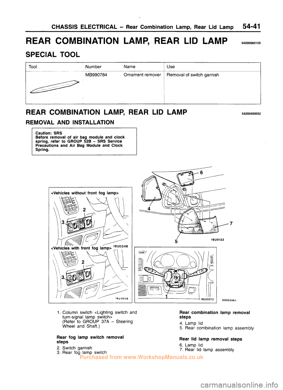 MITSUBISHI CARISMA 1995 Workshop Manual
www.WorkshopManuals.co.uk
Purchased from www.WorkshopManuals.co.uk MITSUBISHI CARISMA 1995 Workshop Manual
www.WorkshopManuals.co.uk
Purchased from www.WorkshopManuals.co.uk