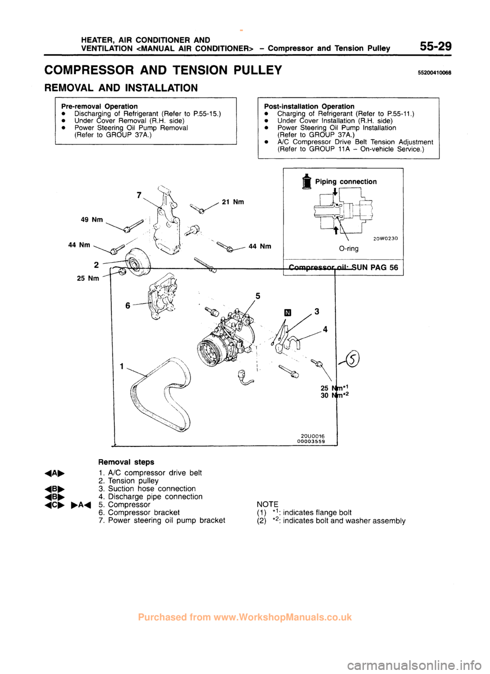 MITSUBISHI CARISMA 1995 Workshop Manual
www.WorkshopManuals.co.uk
Purchased from www.WorkshopManuals.co.uk MITSUBISHI CARISMA 1995 Workshop Manual
www.WorkshopManuals.co.uk
Purchased from www.WorkshopManuals.co.uk