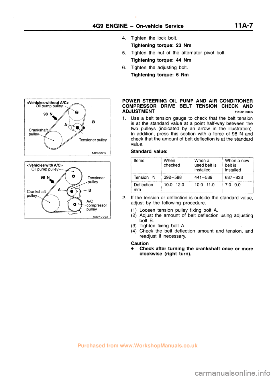 MITSUBISHI CARISMA 1995 Workshop Manual
www.WorkshopManuals.co.uk
Purchased from www.WorkshopManuals.co.uk MITSUBISHI CARISMA 1995 Workshop Manual
www.WorkshopManuals.co.uk
Purchased from www.WorkshopManuals.co.uk