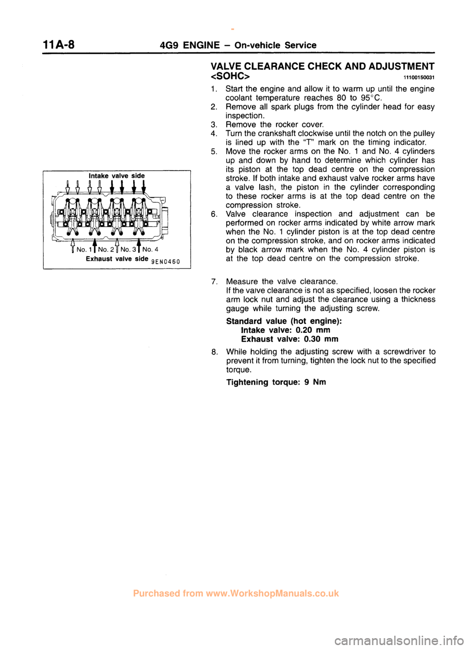 MITSUBISHI CARISMA 1995 Workshop Manual
www.WorkshopManuals.co.uk
Purchased from www.WorkshopManuals.co.uk MITSUBISHI CARISMA 1995 Workshop Manual
www.WorkshopManuals.co.uk
Purchased from www.WorkshopManuals.co.uk