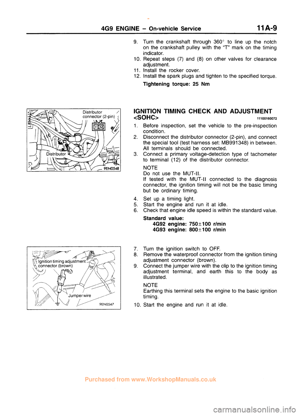 MITSUBISHI CARISMA 1995 Workshop Manual
www.WorkshopManuals.co.uk
Purchased from www.WorkshopManuals.co.uk MITSUBISHI CARISMA 1995 Workshop Manual
www.WorkshopManuals.co.uk
Purchased from www.WorkshopManuals.co.uk